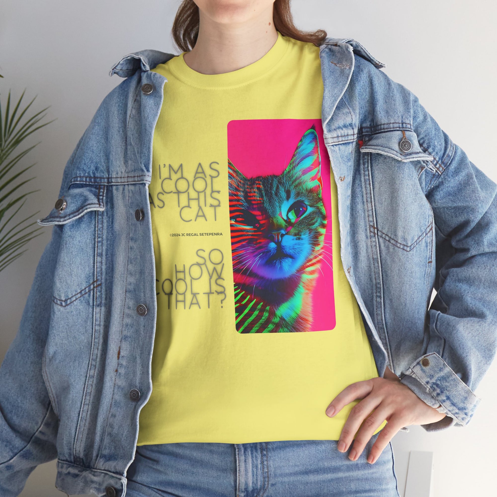 Cool Cat (Whiskers 2) Unisex Heavy Cotton Tee