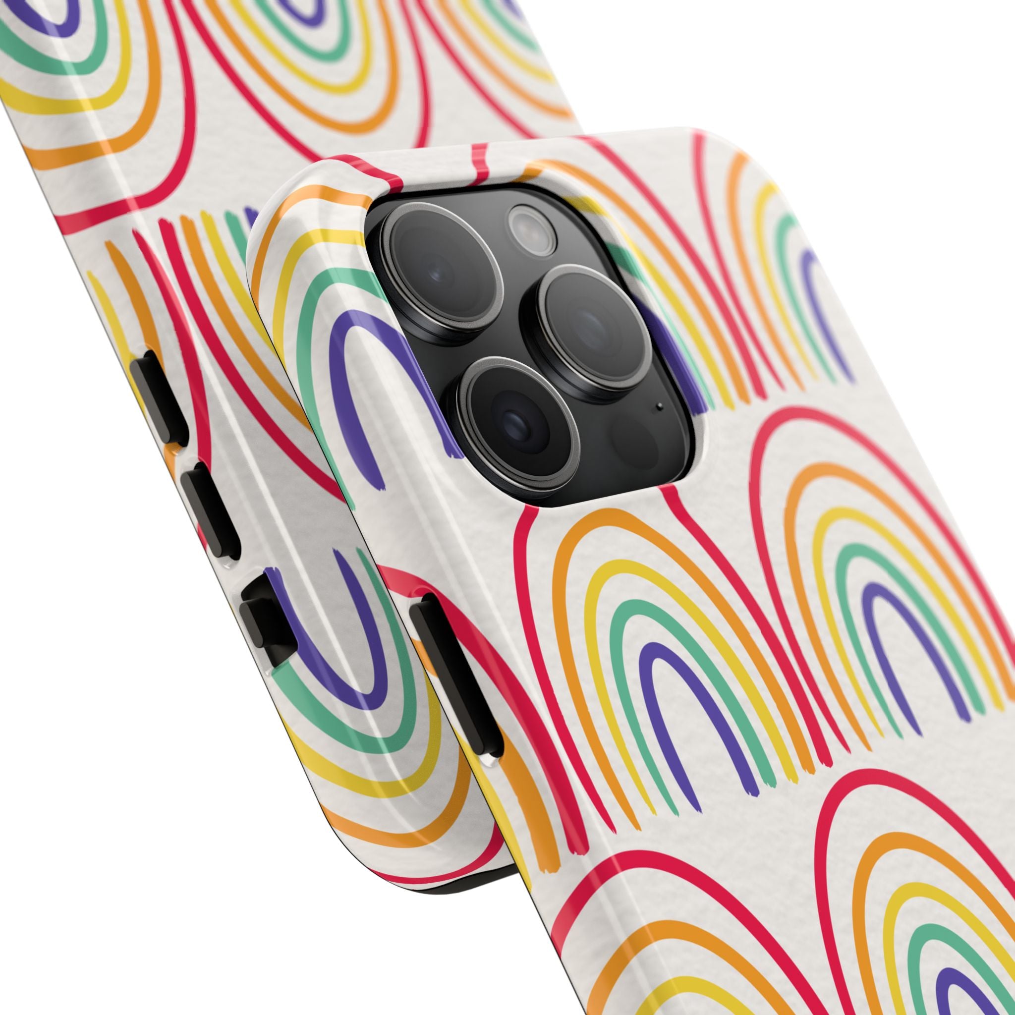Retro Rainbow Tough Phone Case (For iPhone, Galaxy & More)