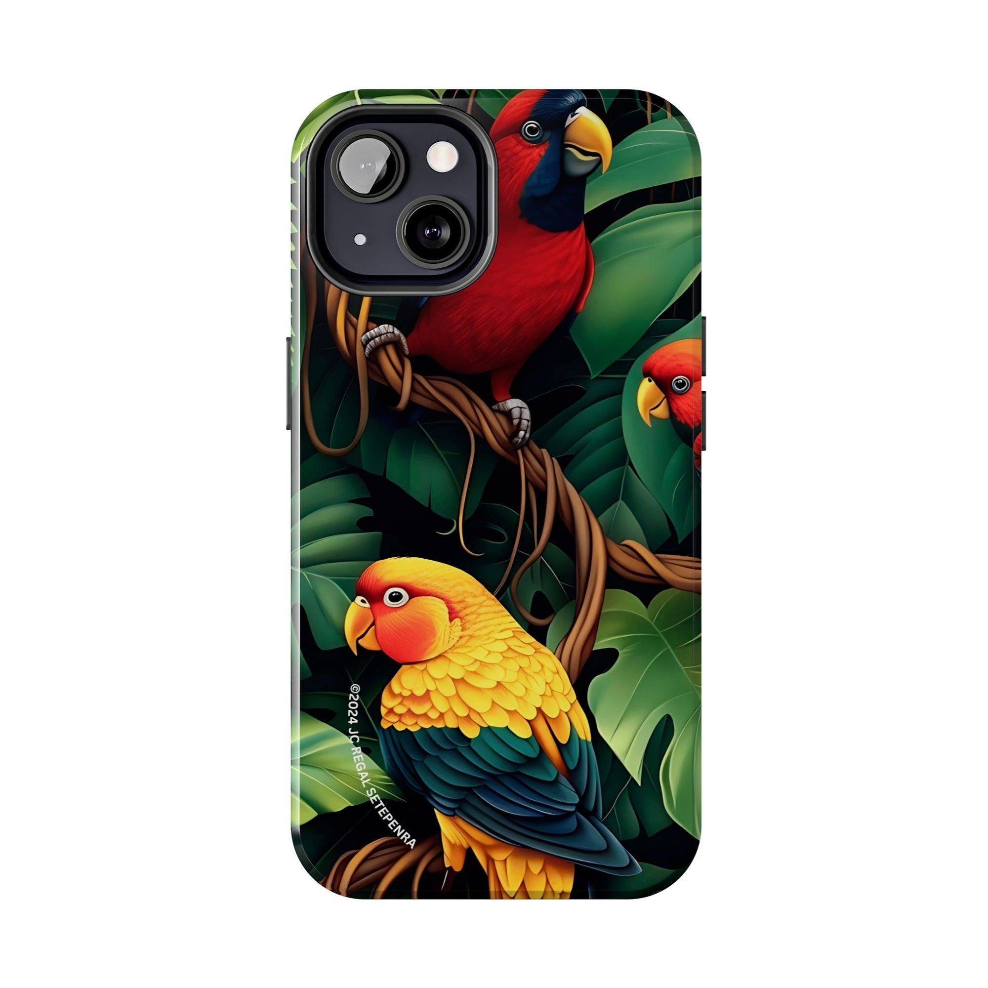 Tri-Parrot Tough Phone Case (For iPhone, Galaxy &amp; More)
