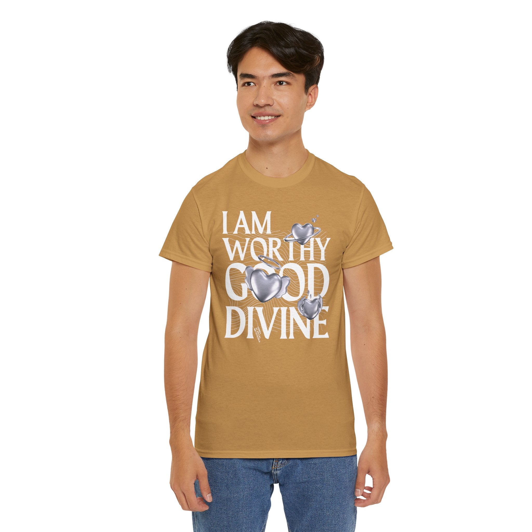I AM WORTHY GOOD DIVINE Unisex Heavy Cotton Tee