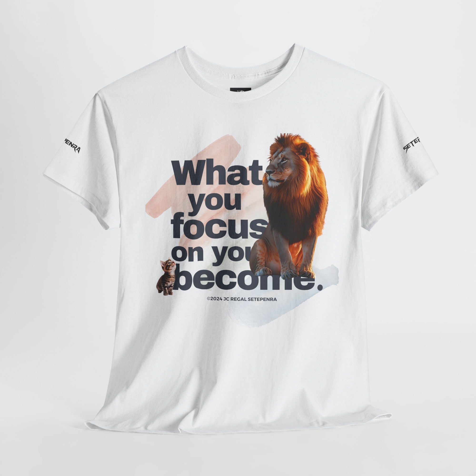 What You Focus On You Become Unisex Heavy Cotton Tee