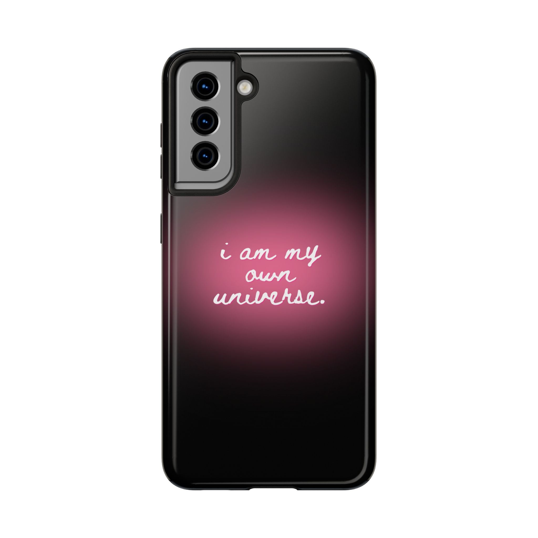 I Am My Own Universe — Pink Glow Protective Cover Tough Phone Case