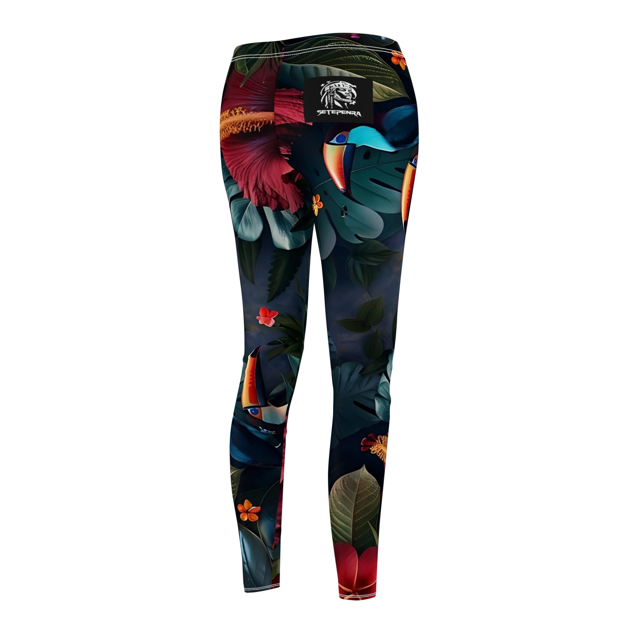 Tropican Retreat (Scene 1) Women's Cut & Sew Casual Leggings SETEPENRA All Over Prints.