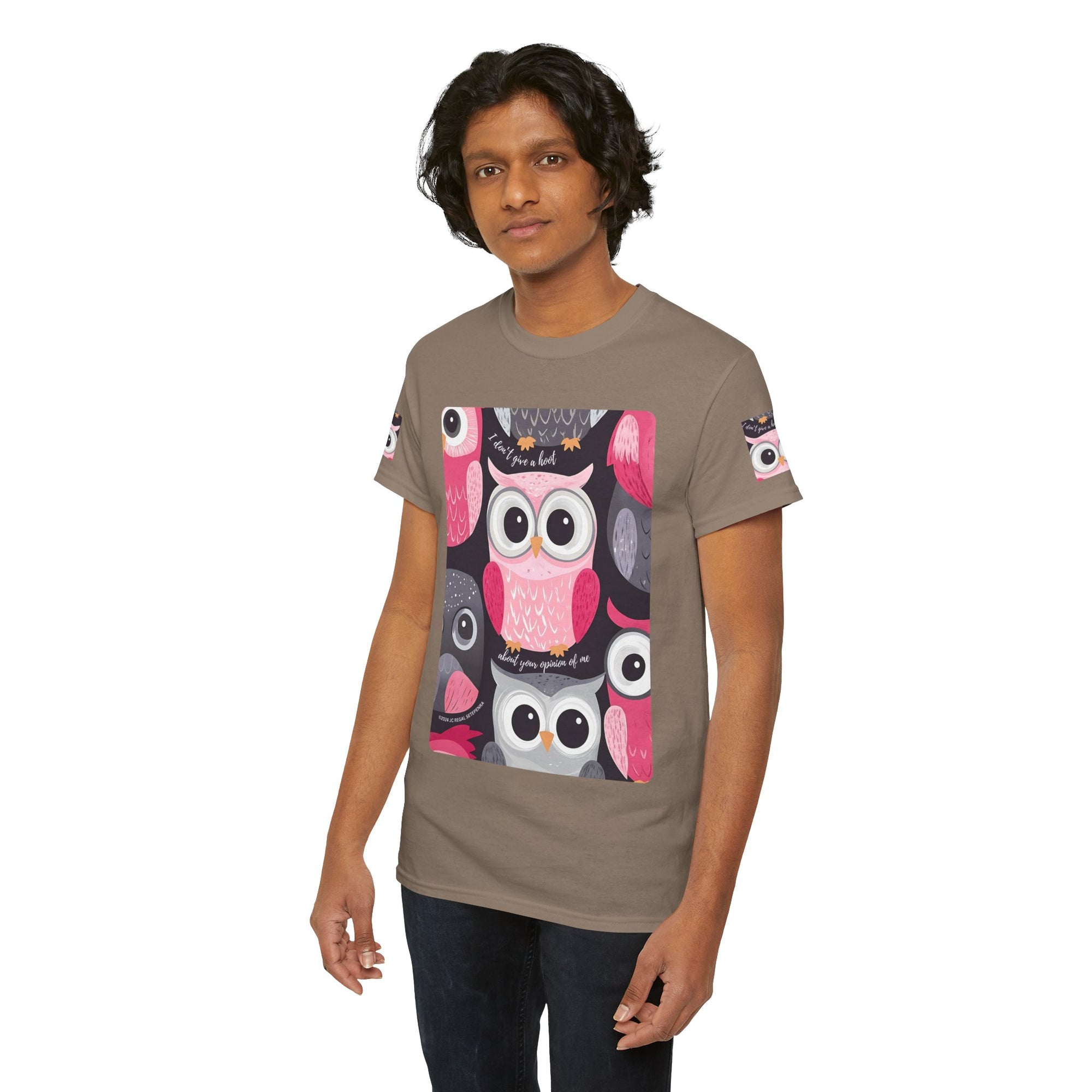 Don't Give A Hoot Unisex Heavy Cotton Tee