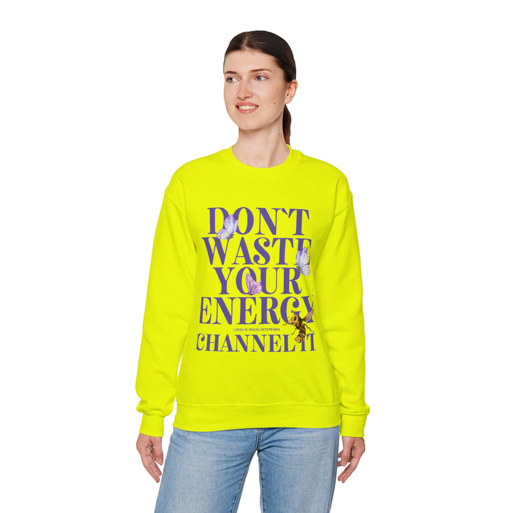 Channel It Unisex Heavy Blend™ Crewneck Sweatshirt (Purple Print)