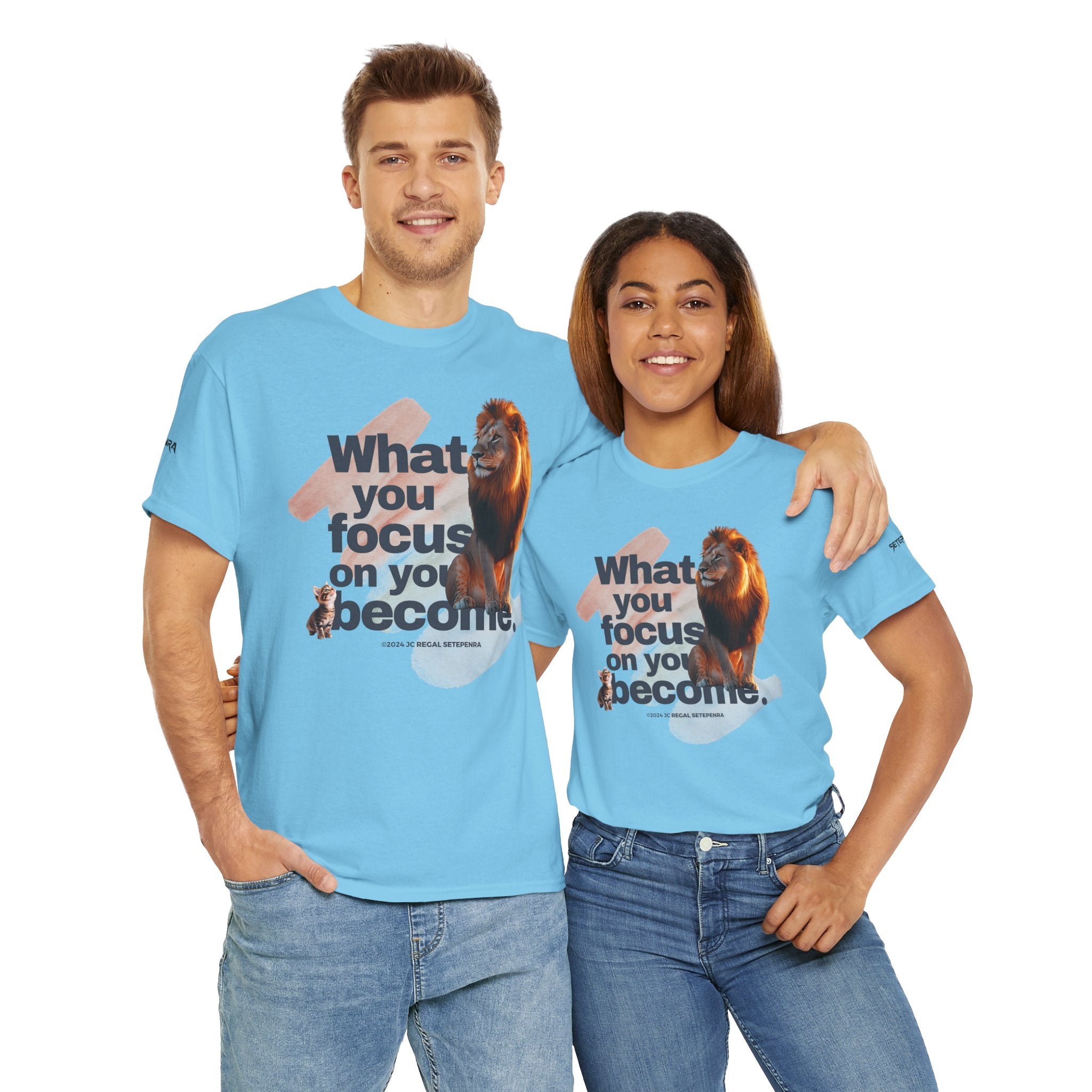 What You Focus On You Become Unisex Heavy Cotton Tee