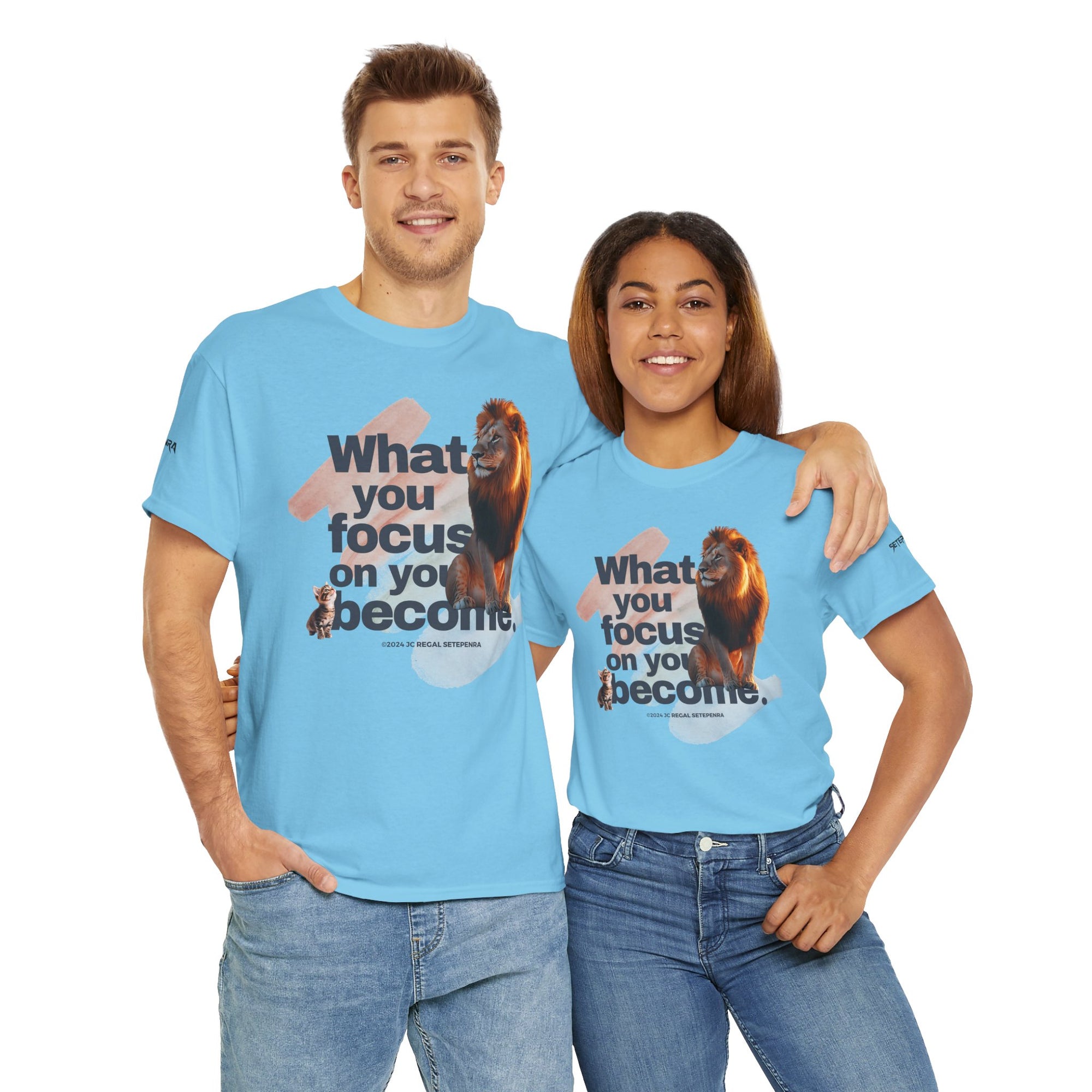 What You Focus On You Become Unisex Heavy Cotton Tee