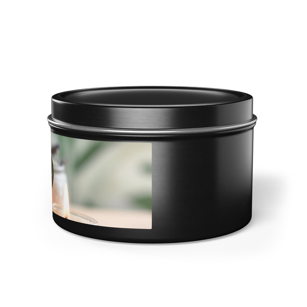 Scintillating Scents by SETEPENRA Tin Candles - Gold, Silver, Black (4oz, 8oz)