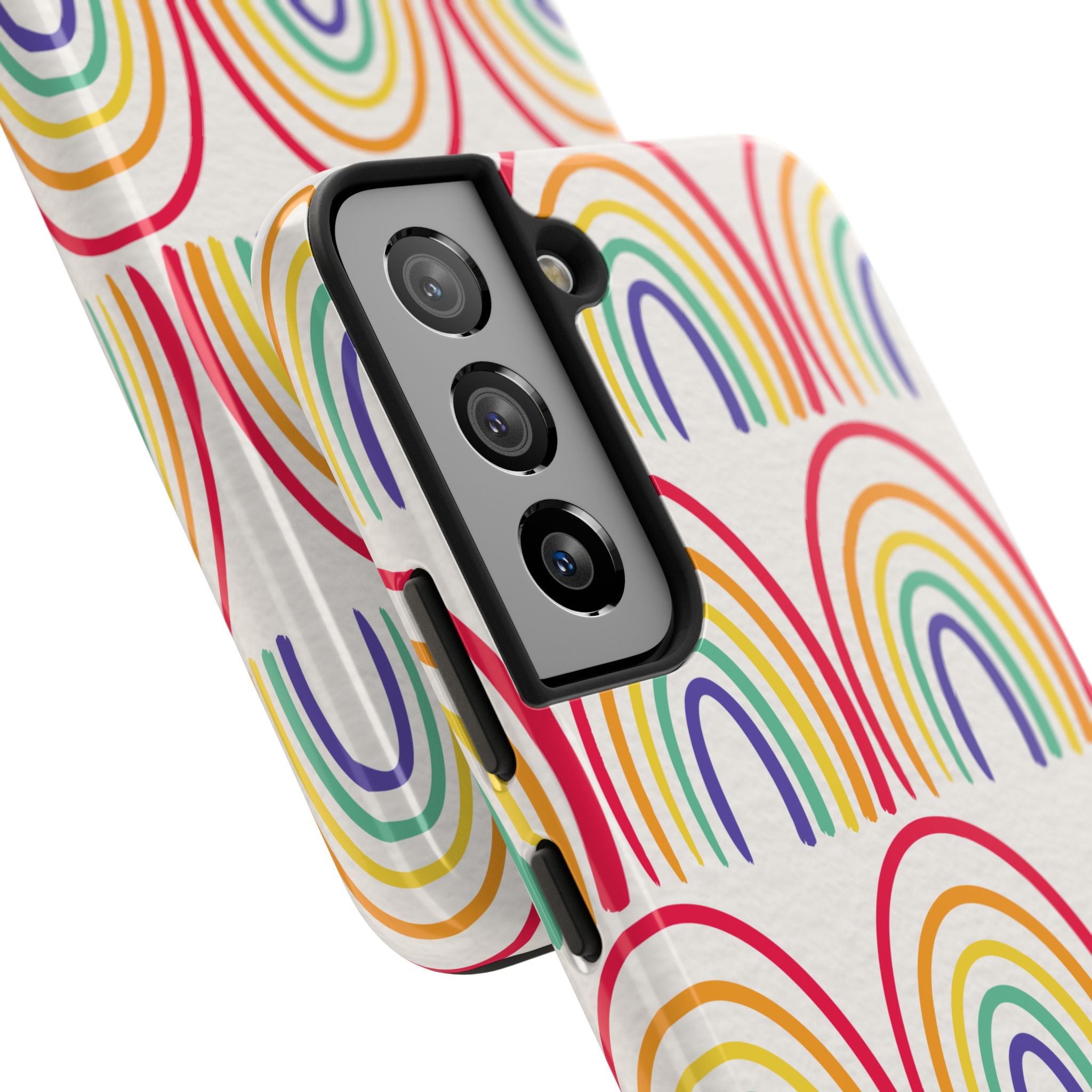 Retro Rainbow Tough Phone Case (For iPhone, Galaxy & More)