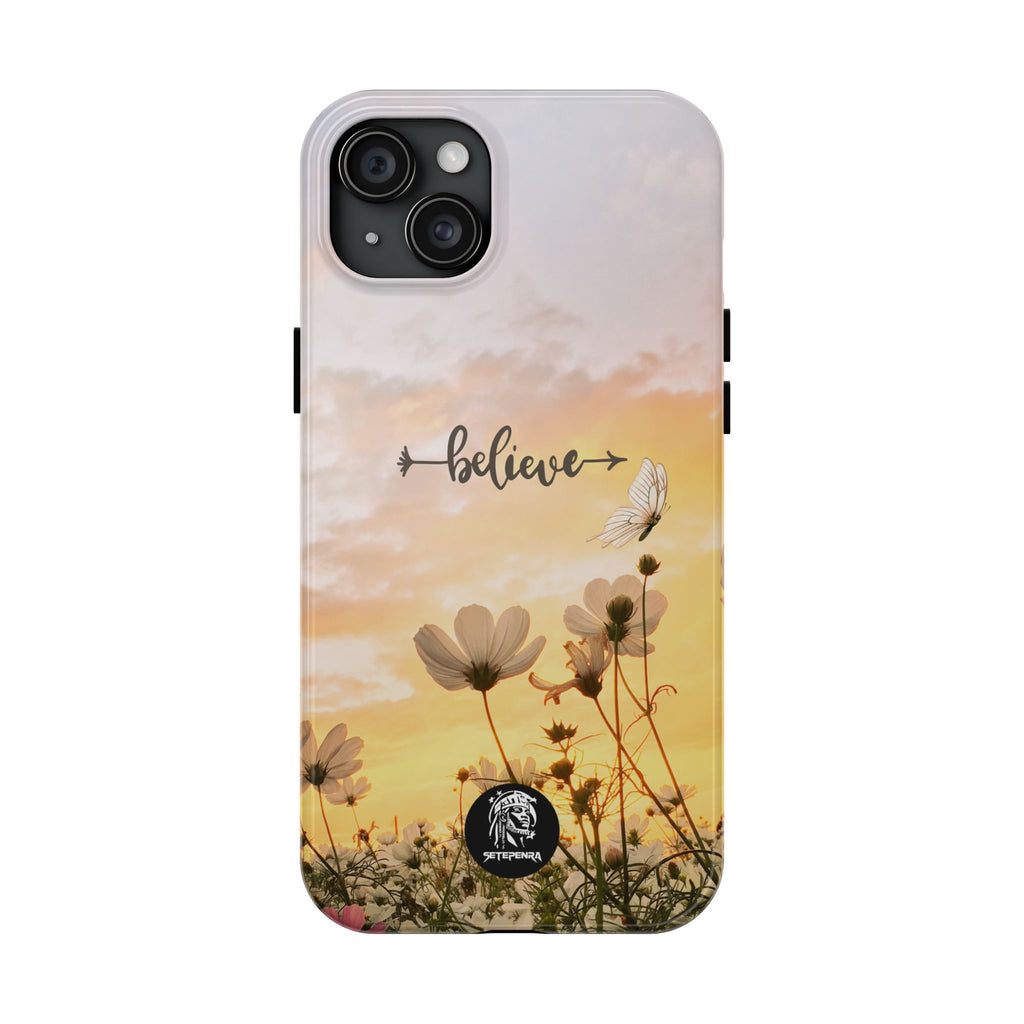 Believe Tough Phone Case (For iPhone, Galaxy & More) - Aesthetic Flower