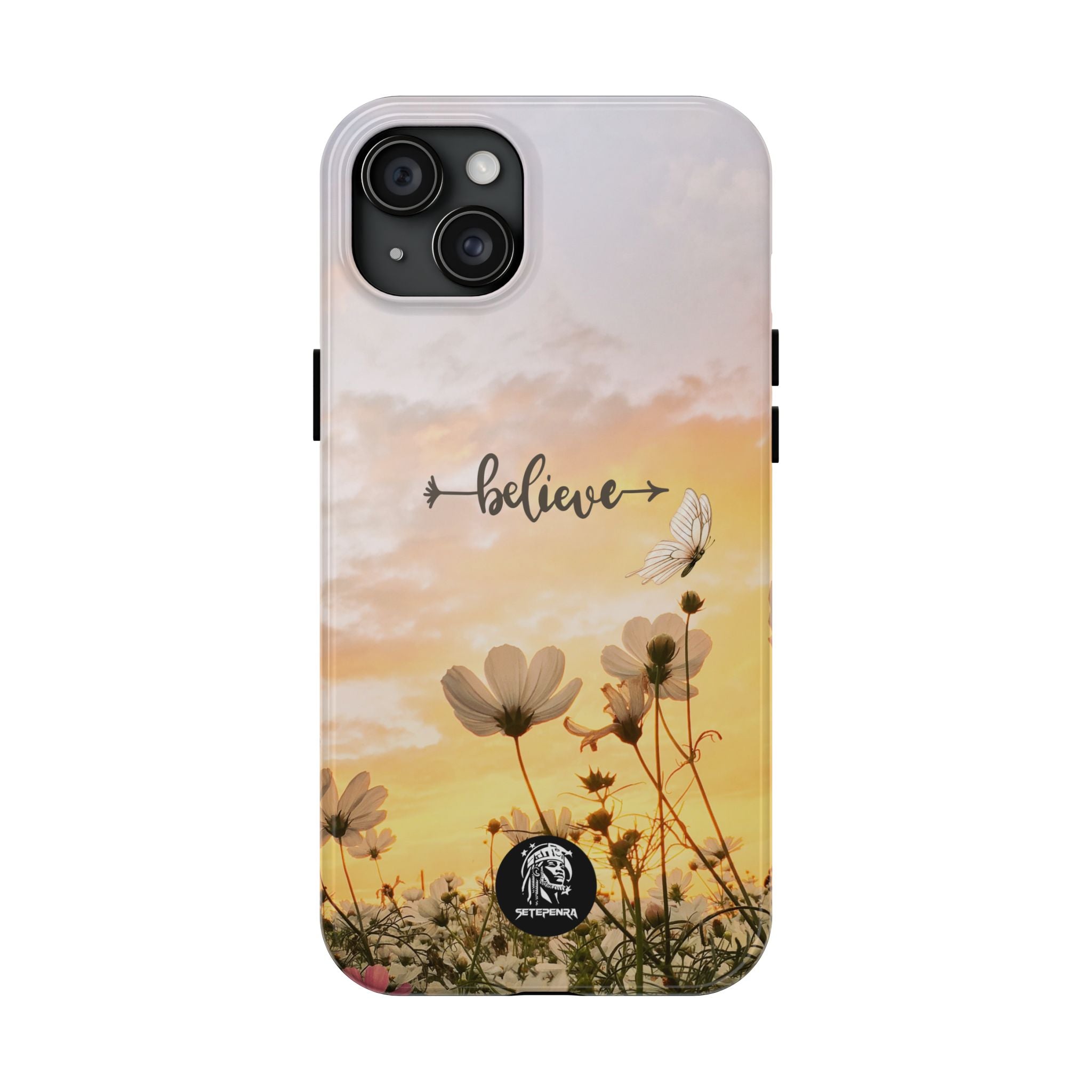 Believe Tough Phone Case (For iPhone, Galaxy & More) - Aesthetic Flower
