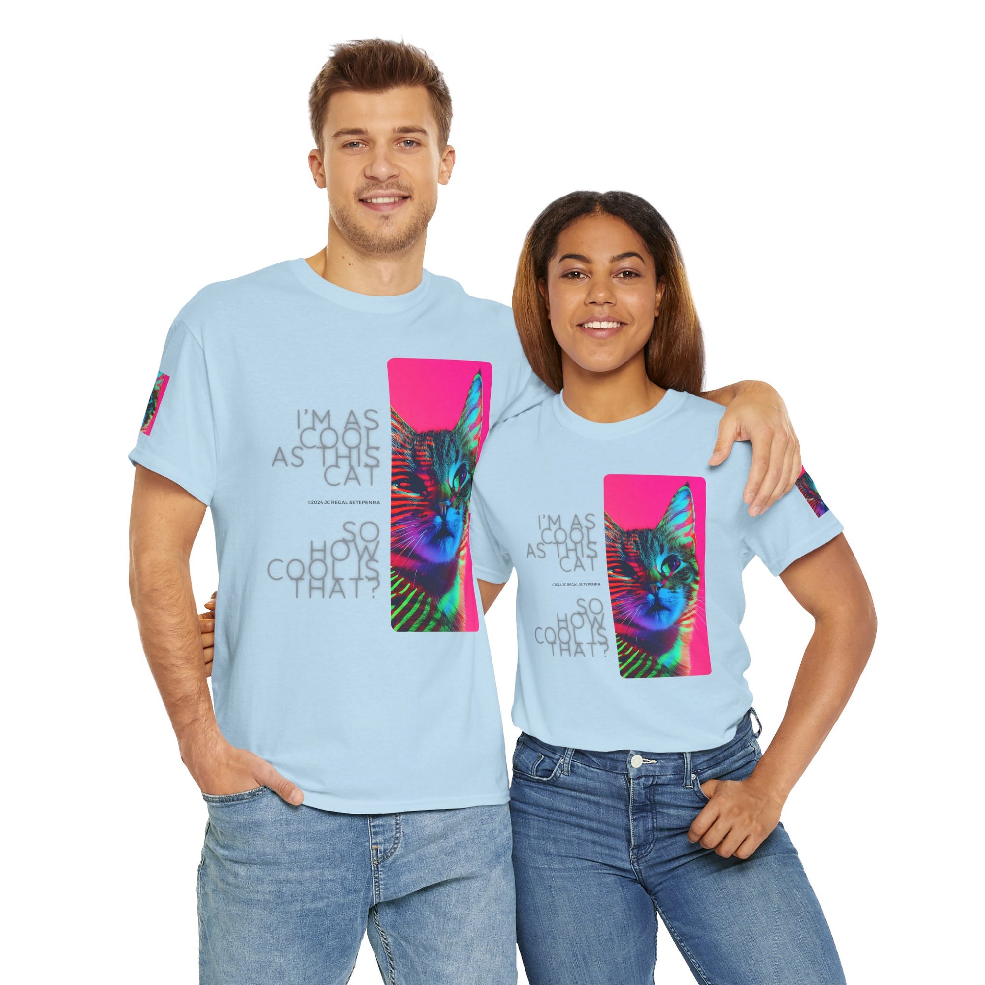 Cool Cat (Whiskers 2) Unisex Heavy Cotton Tee