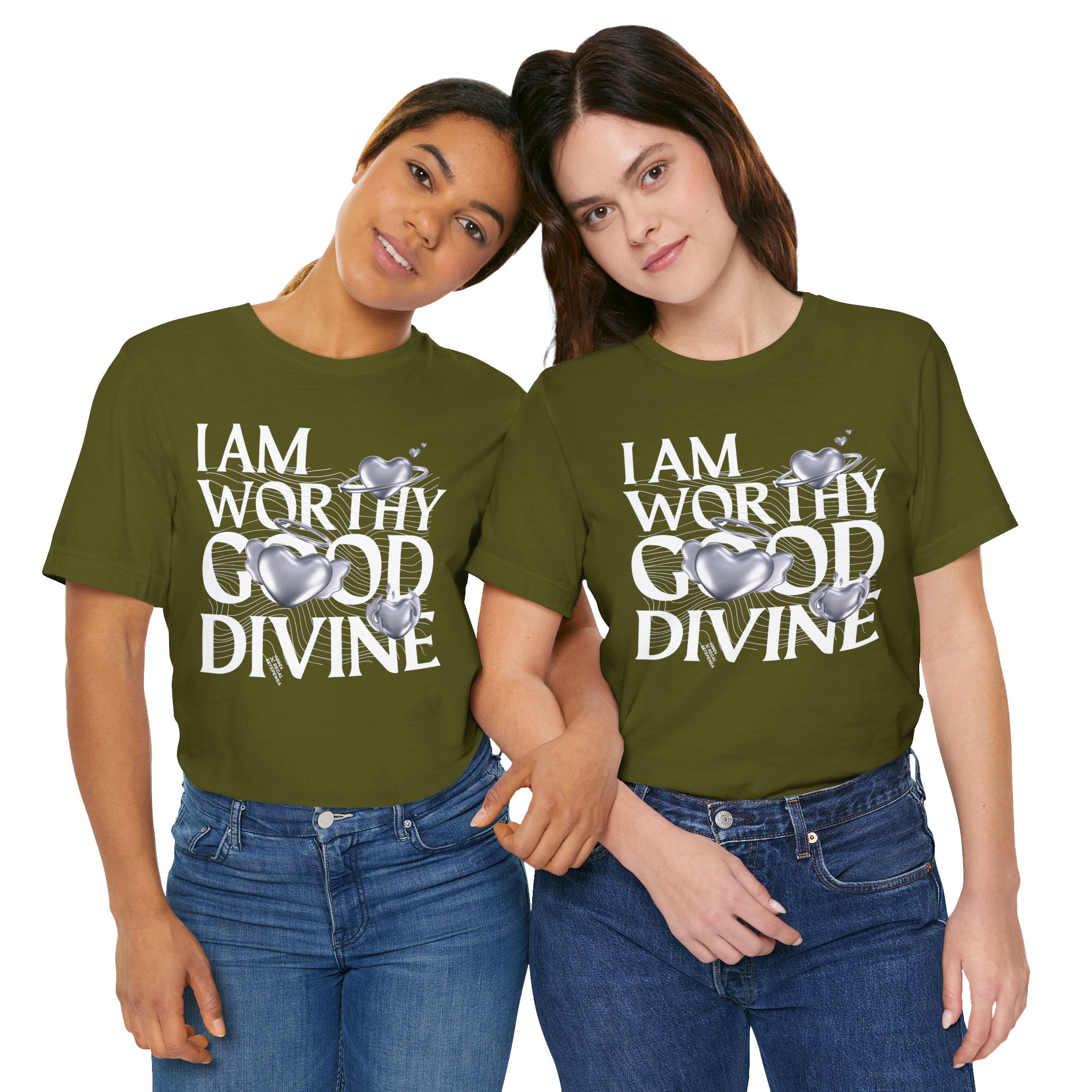 I AM WORTHY GOOD DIVINE Unisex Jersey Short Sleeve Tee