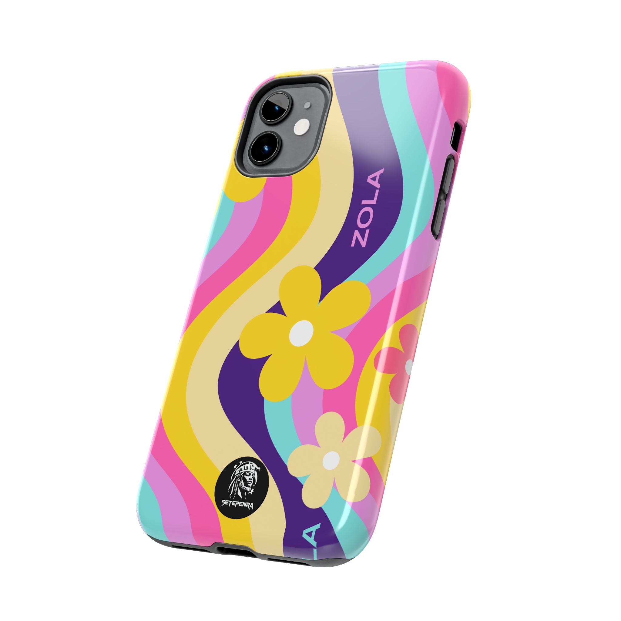 Zola Tough Phone Case (For iPhone, Galaxy & More) - Purple Wave