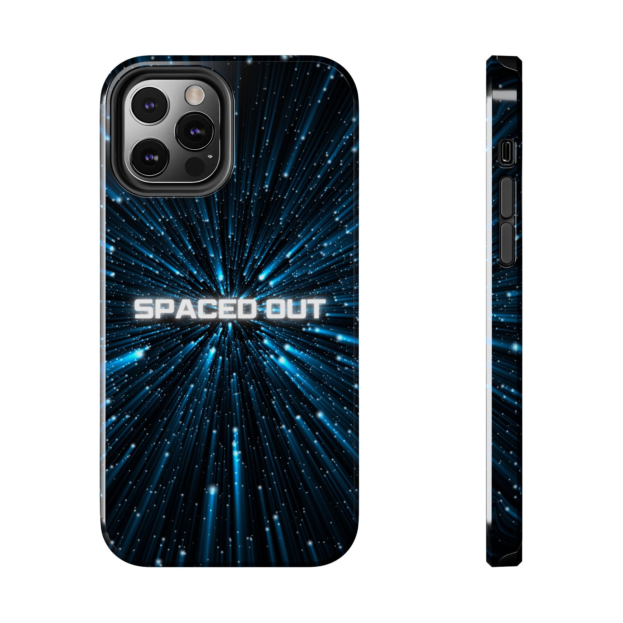 Spaced Out Tough Phone Case — Cosmic Space Warp Protective Cover