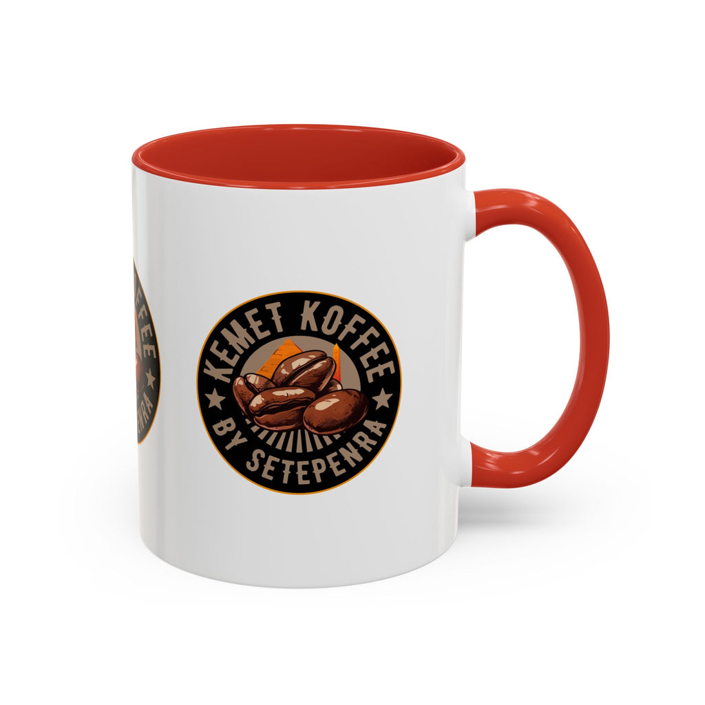 Kemet Koffee By Setepenra Accent Coffee Mug, 11oz, 15oz (Various Colors)