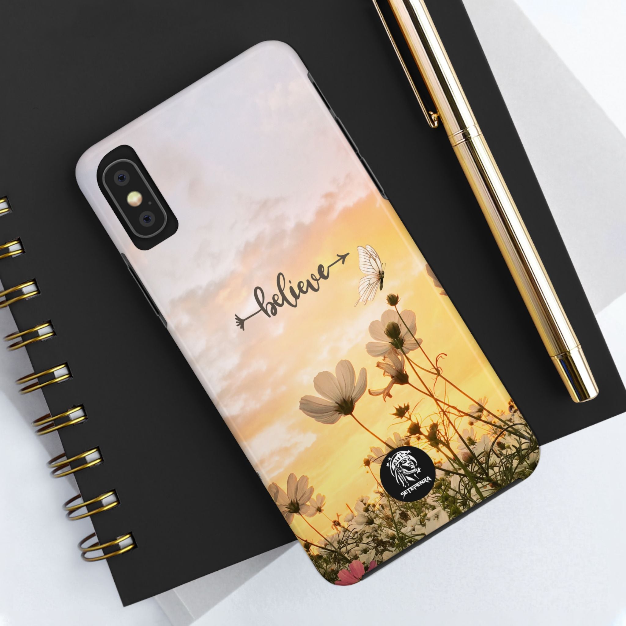 Believe Tough Phone Case (For iPhone, Galaxy & More) - Aesthetic Flower