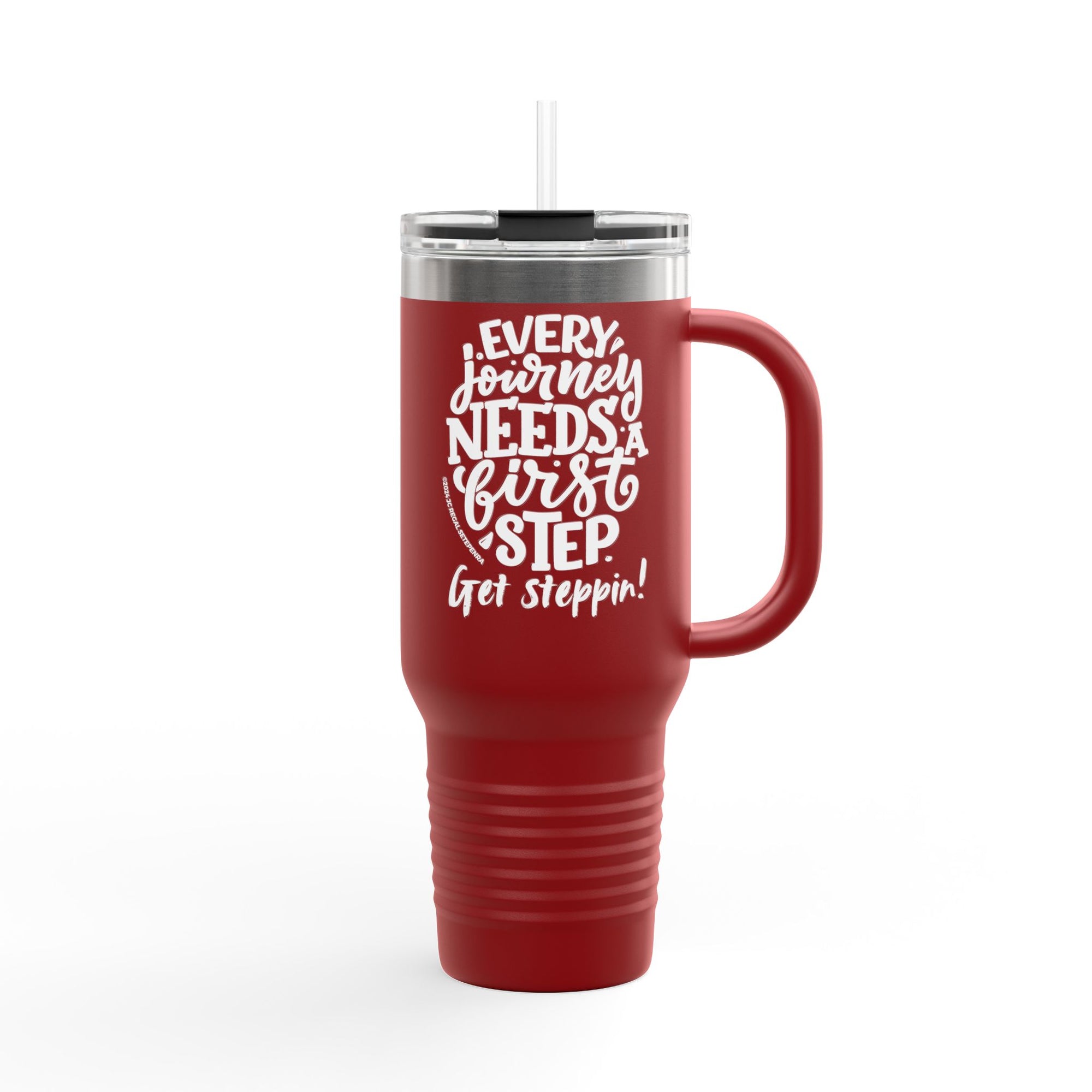 Get Steppin! Insulated Travel Mug, 40oz red
