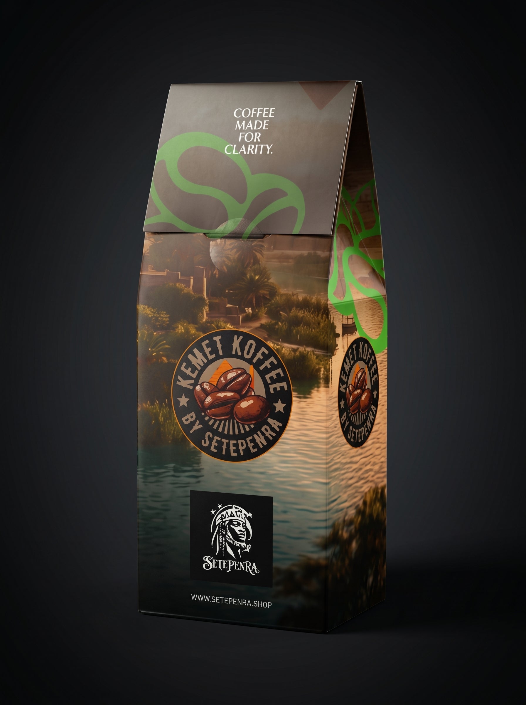 Kemet Koffee By Setepenra Medium Roast Decaf Coffee Blend