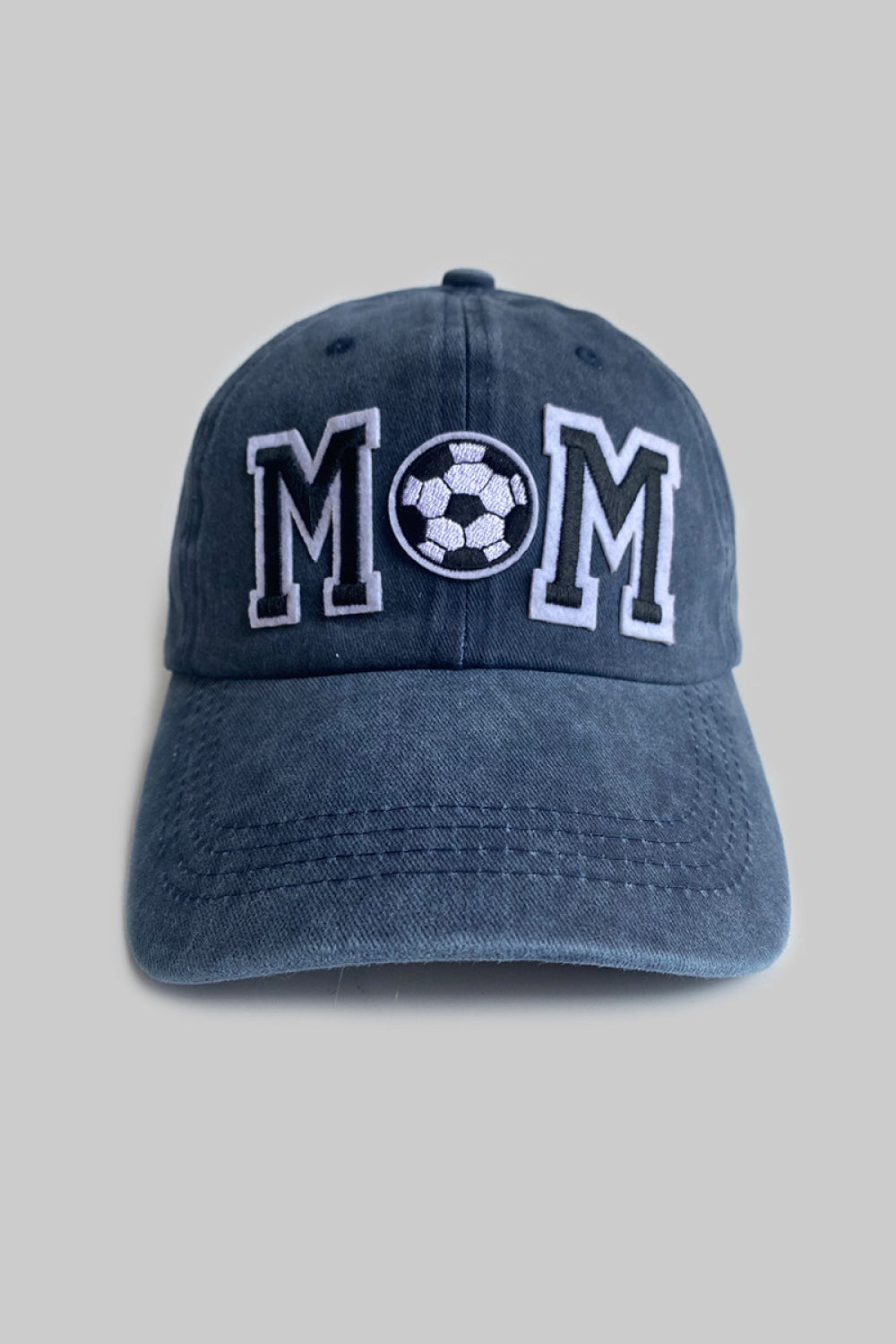 MOM Denim Baseball Cap (Soccer Edition) blue