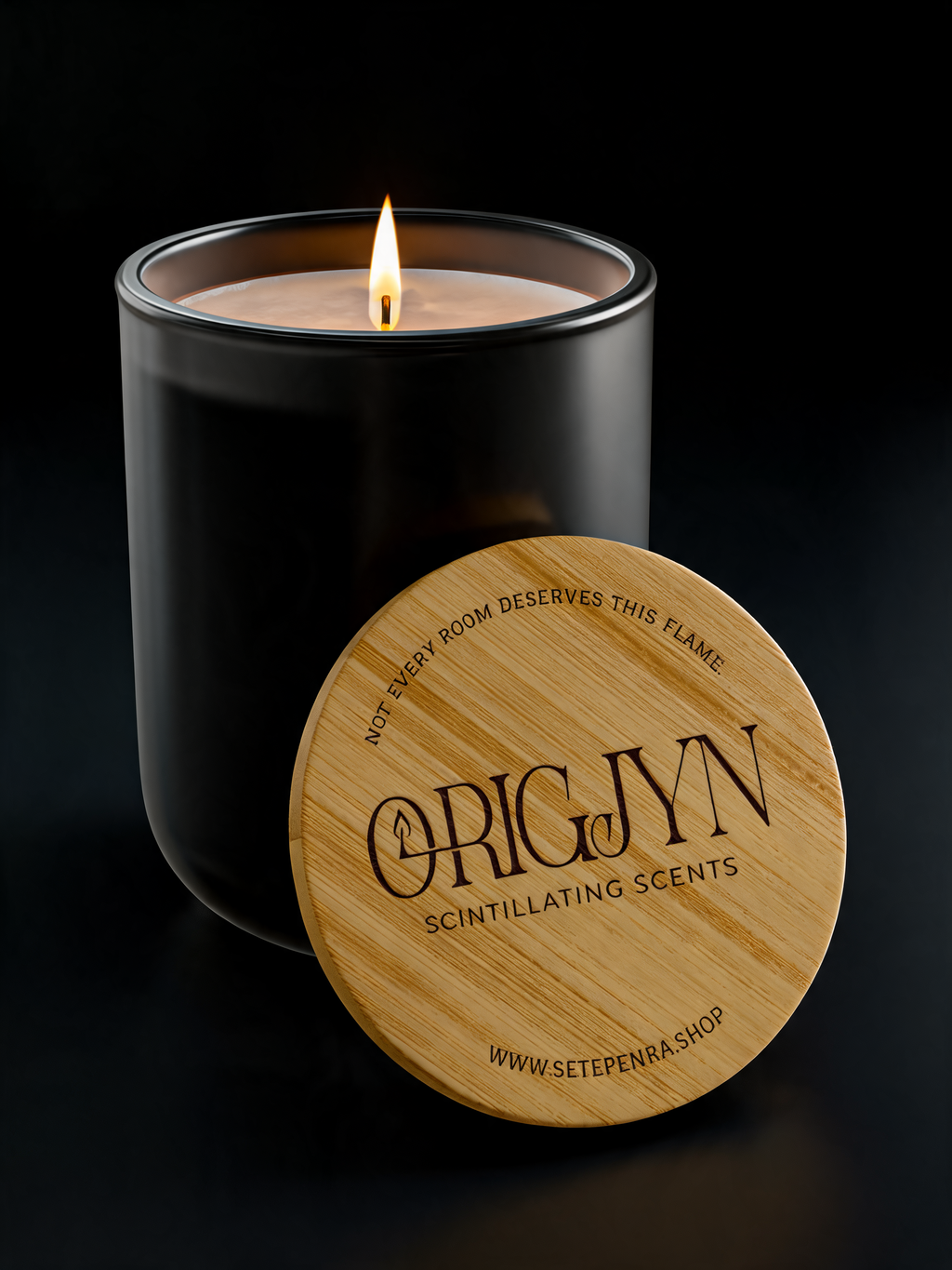 Origjyn Scintillating Scents Bamboo Lid Aromatherapy 14oz Scented Soy Candle
