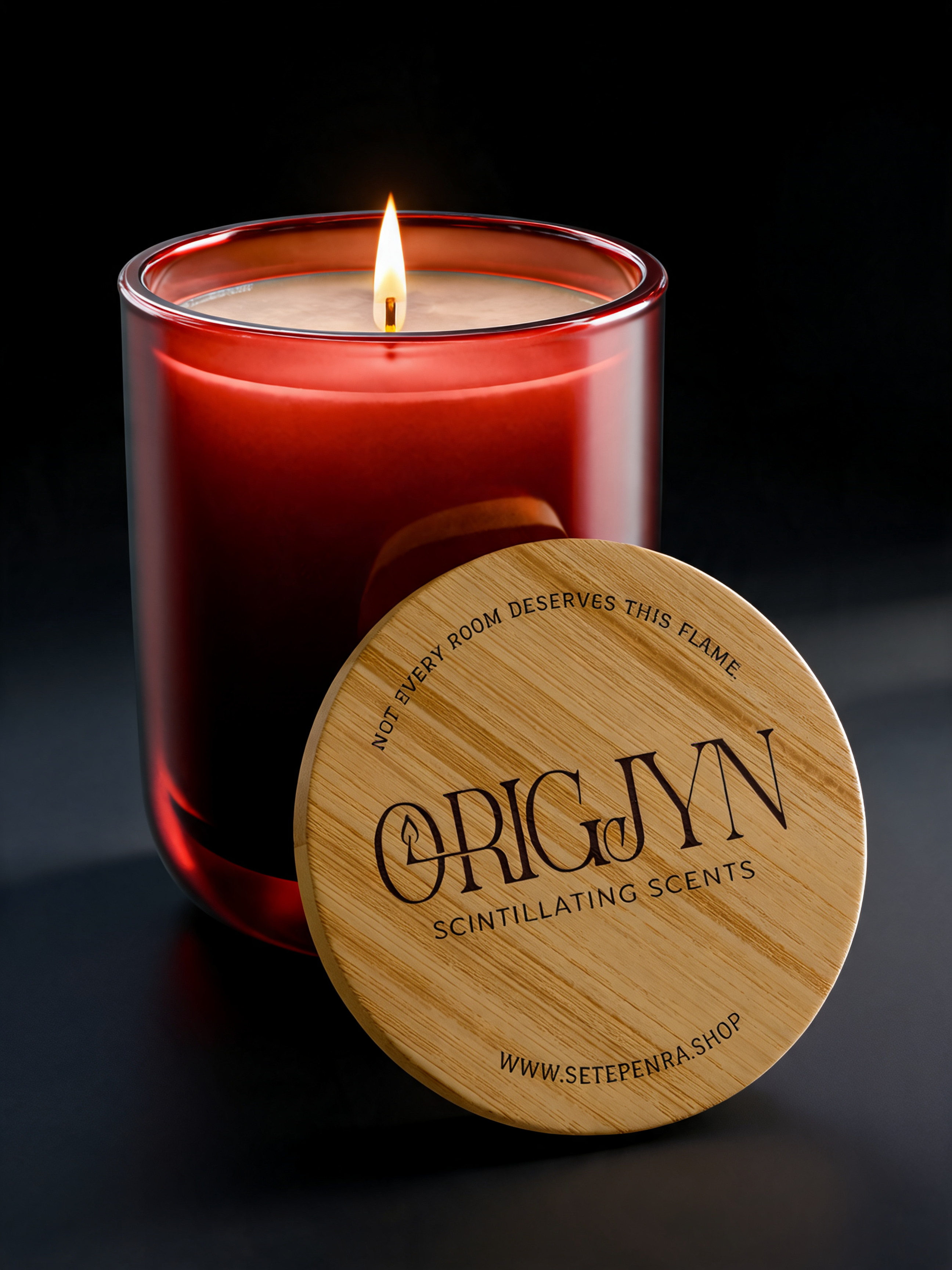 Origjyn Scintillating Scents Bamboo Lid Aromatherapy 14oz Scented Soy Candle
