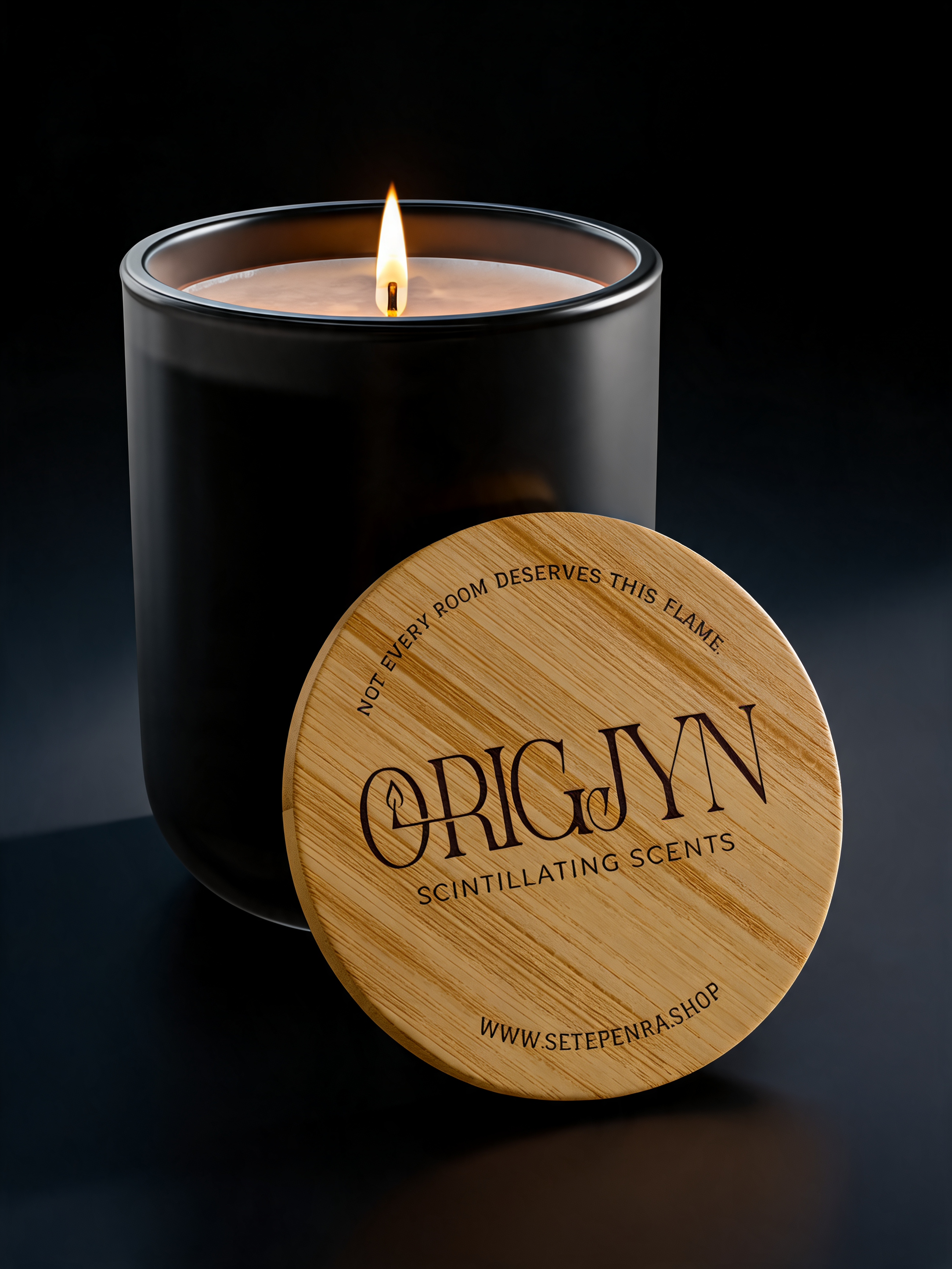 Origjyn Scintillating Scents Bamboo Lid Aromatherapy 14oz Scented Soy Candle