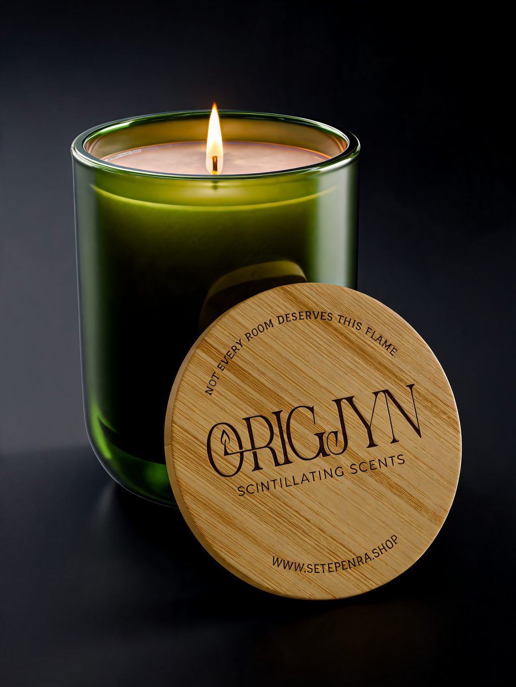 Origjyn Scintillating Scents Bamboo Lid Aromatherapy 14oz Scented Soy Candle
