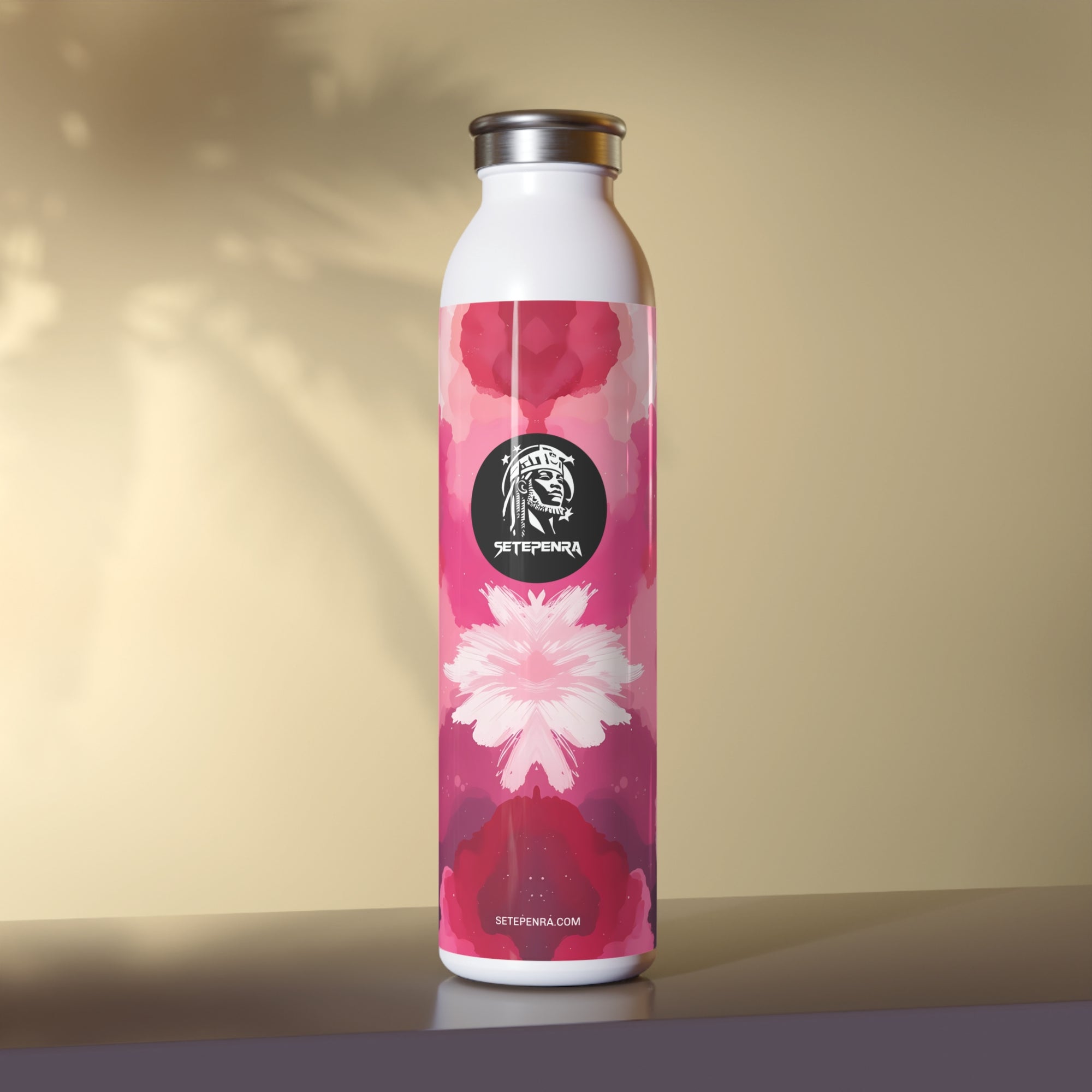 Pinking Bloom Slim Water Bottle SETEPENRA Mug.