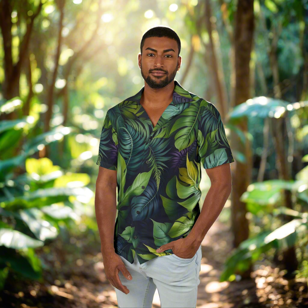 Royal Lush Men's Hawaiian Camp Shirt