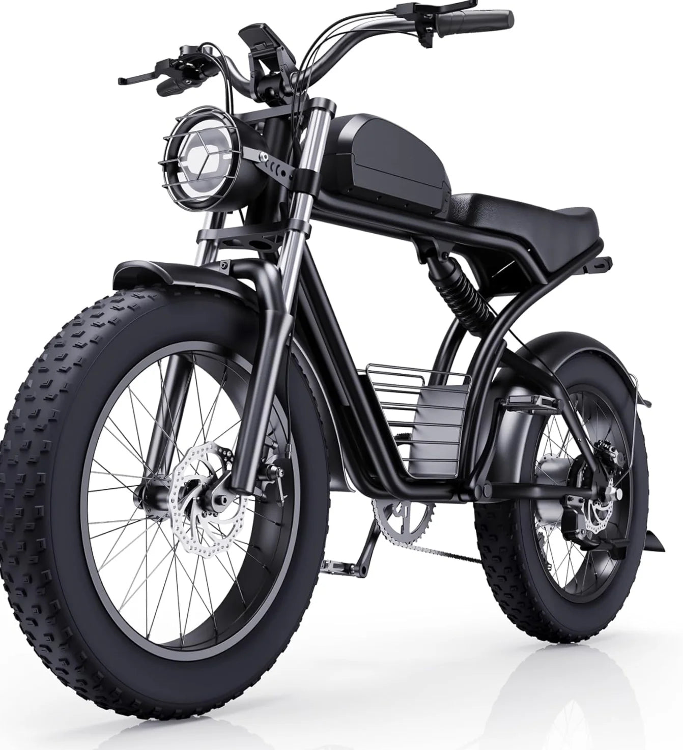 Movamax K7-MAX 2000W 48V 23Ah 20 Inch 4.0 Fat Tire Dual Suspension Mountain eBike For Men