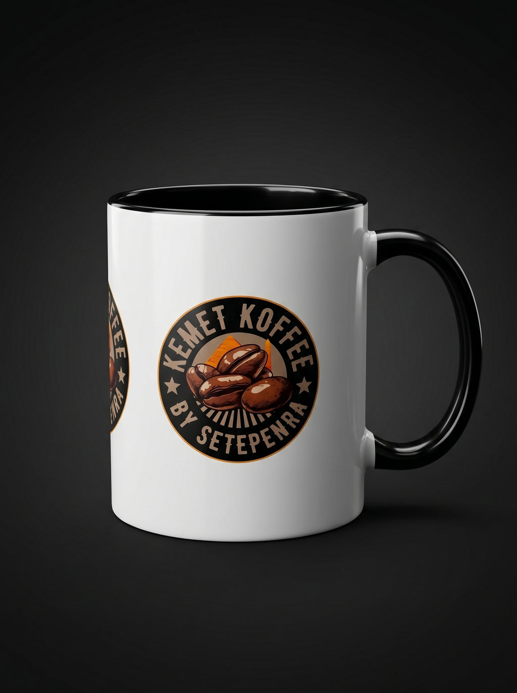 Kemet Koffee By Setepenra Accent Coffee Mug, 11oz, 15oz (Various Colors)