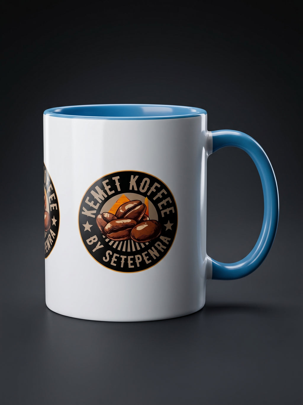 Kemet Koffee By Setepenra Accent Coffee Mug, 11oz, 15oz (Various Colors)