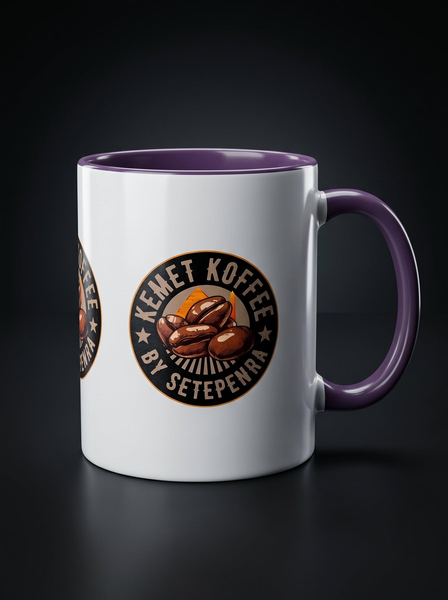 Kemet Koffee By Setepenra Accent Coffee Mug, 11oz, 15oz (Various Colors)