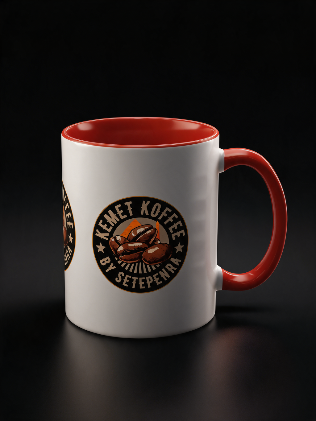 Kemet Koffee By Setepenra Accent Coffee Mug, 11oz, 15oz (Various Colors)