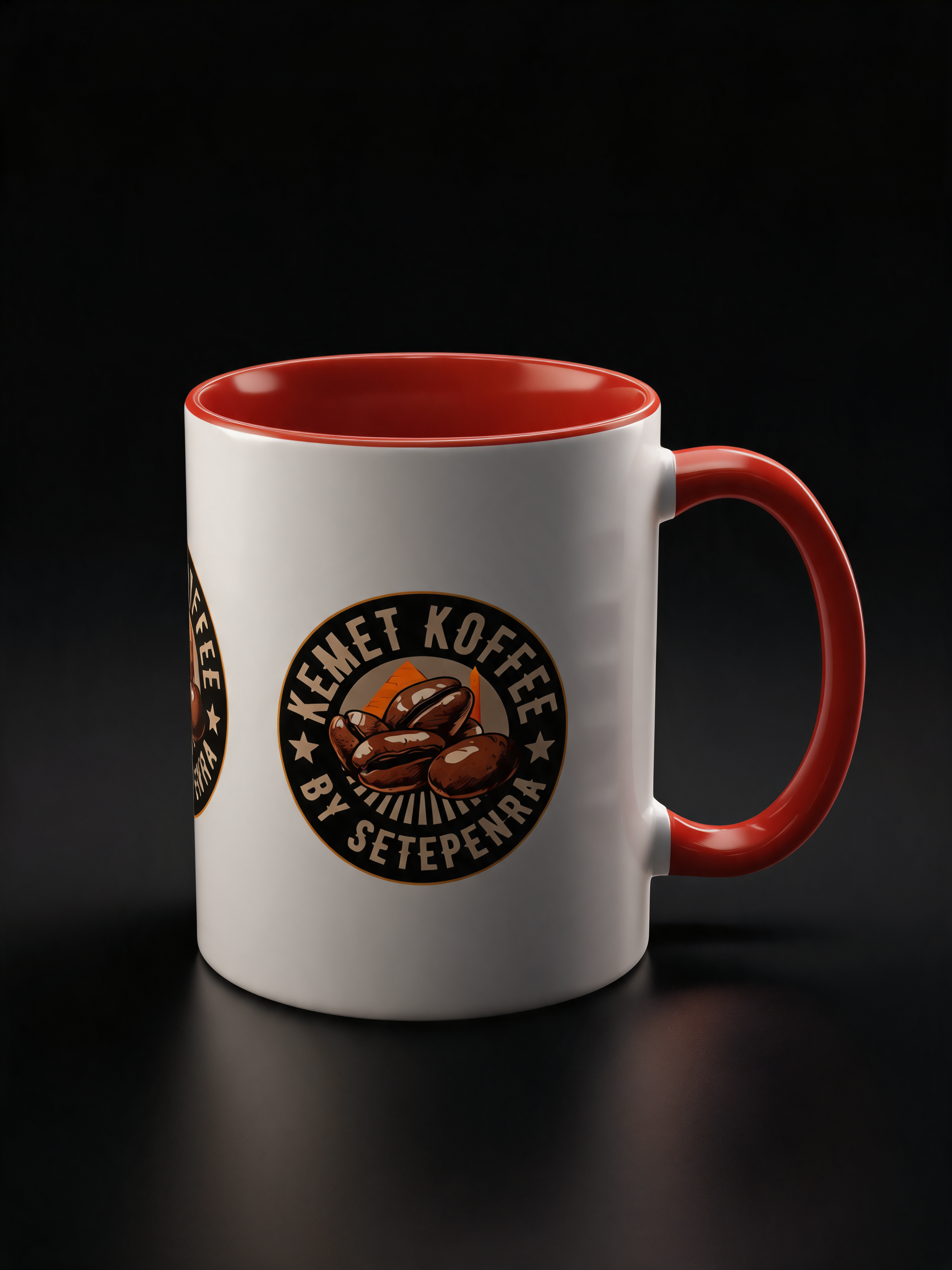 Kemet Koffee By Setepenra Accent Coffee Mug, 11oz, 15oz (Various Colors)