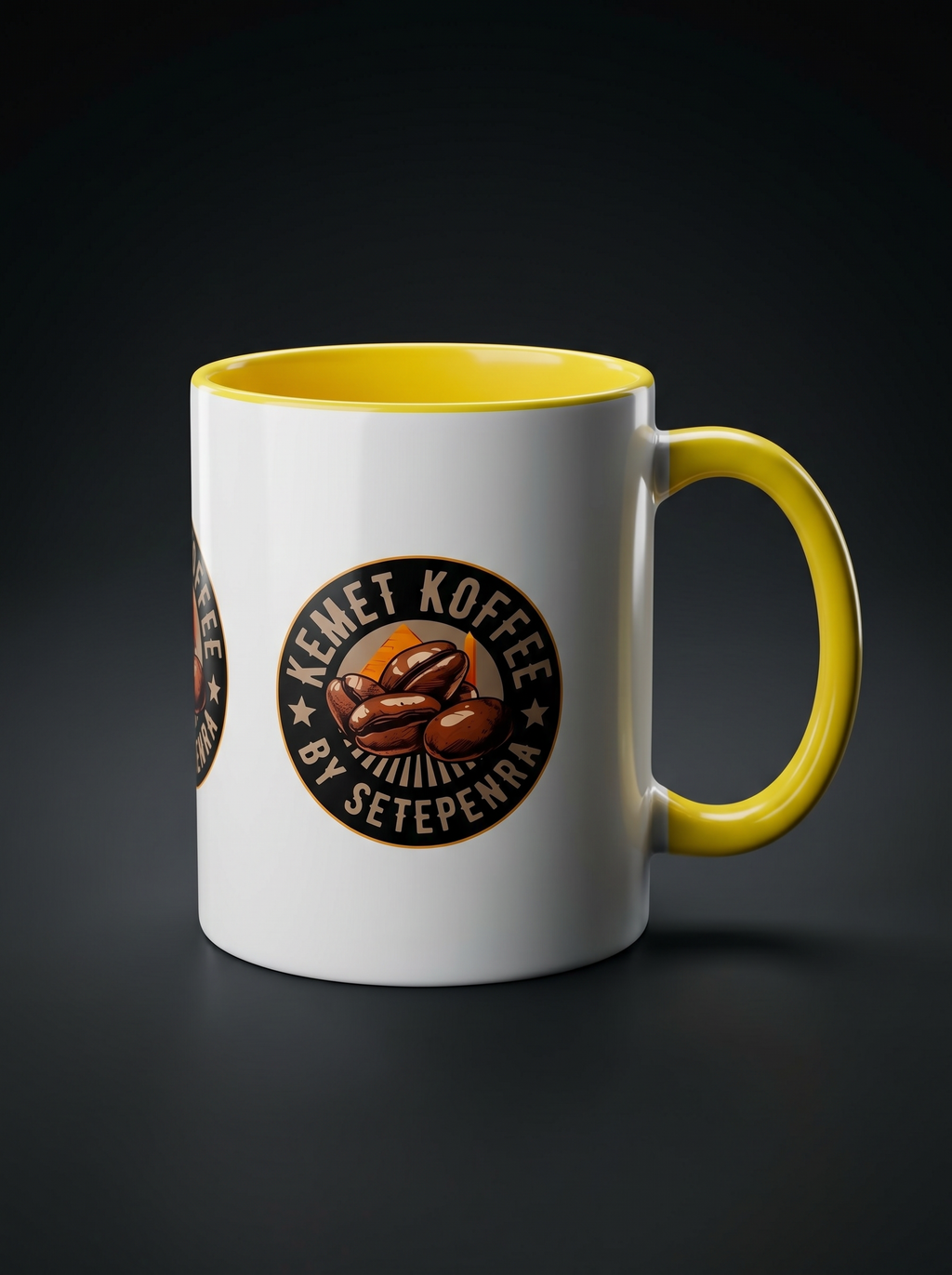 Kemet Koffee By Setepenra Accent Coffee Mug, 11oz, 15oz (Various Colors)