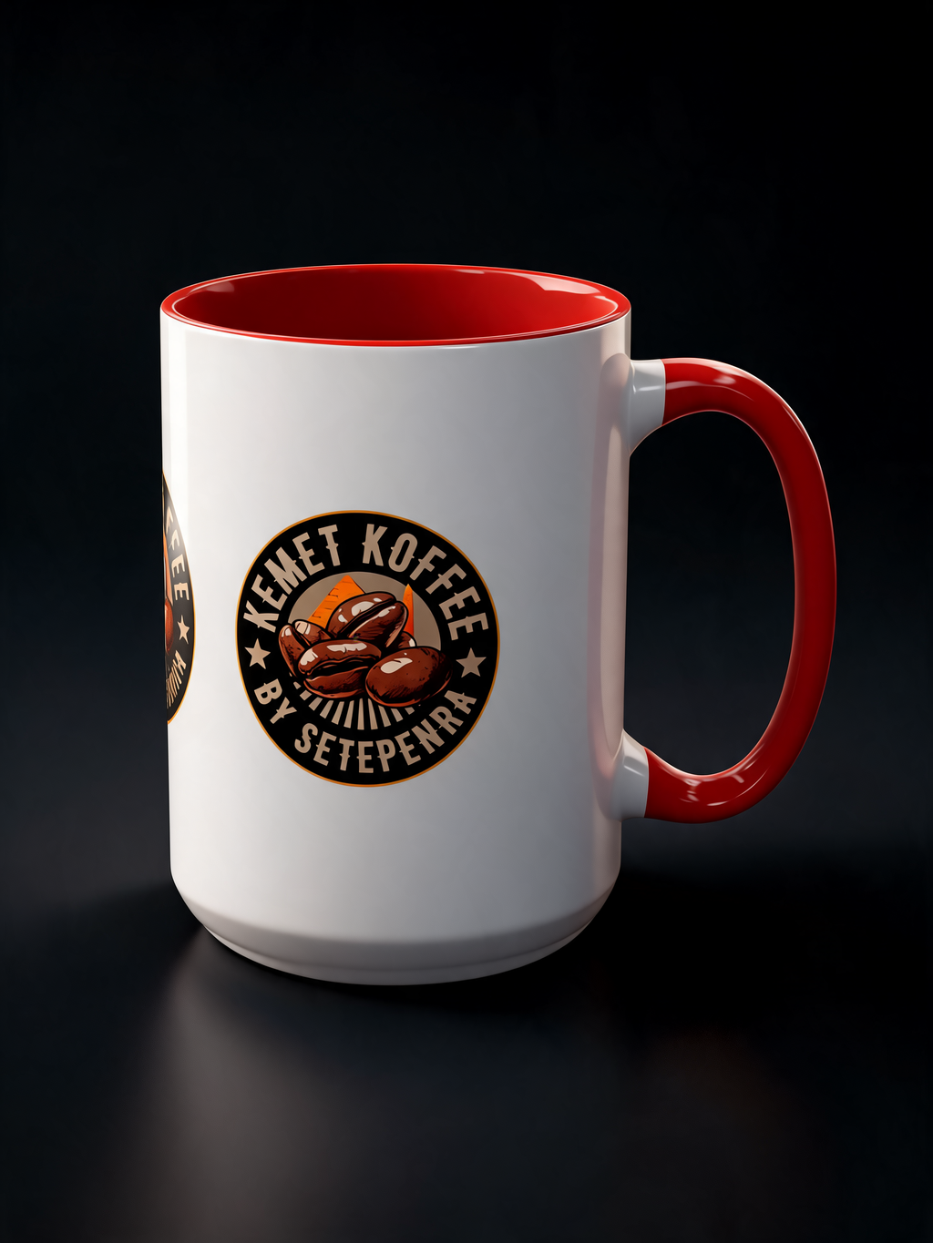 Kemet Koffee By Setepenra Accent Coffee Mug, 11oz, 15oz (Various Colors)