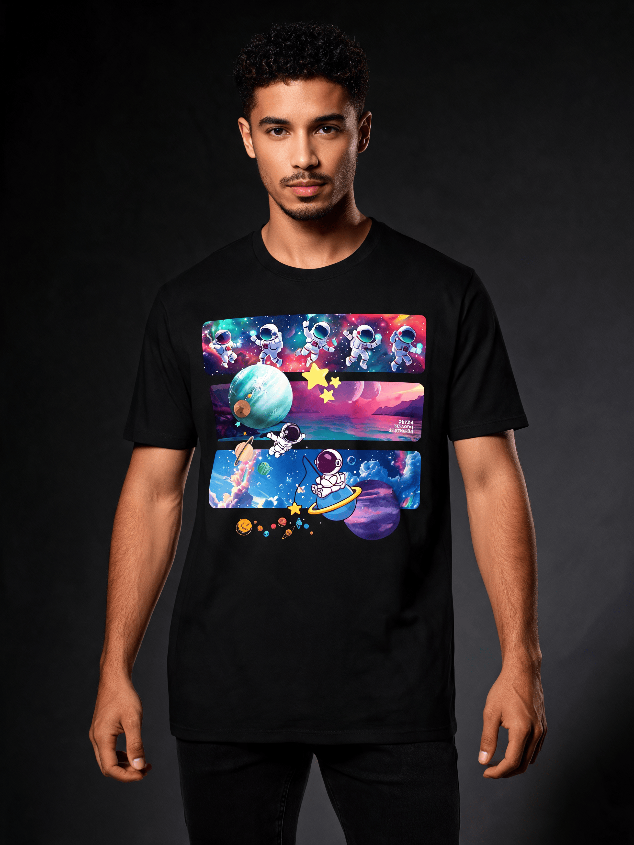 Astro Cosmo Unisex CVC Jersey T-shirt