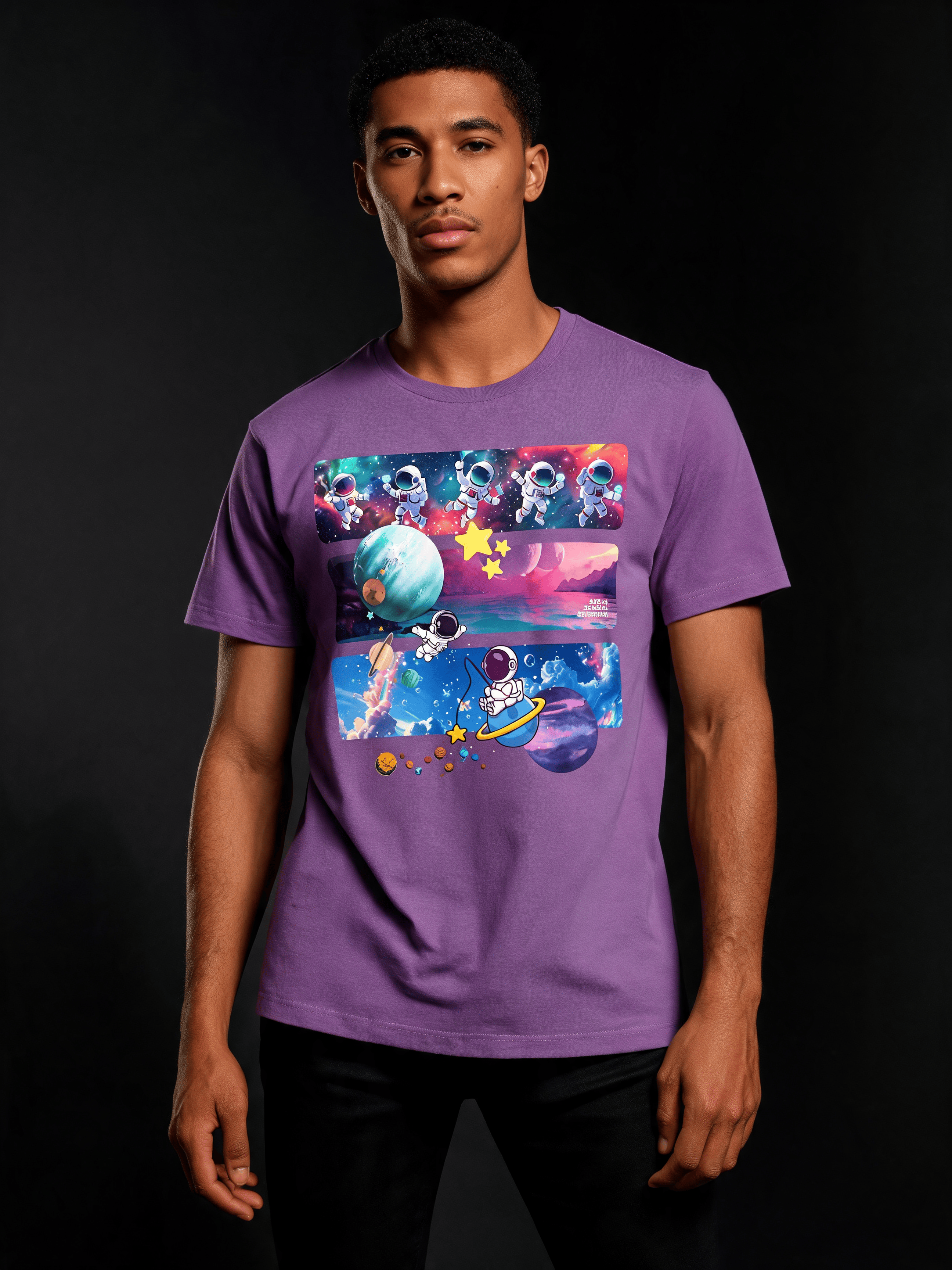 Astro Cosmo Unisex CVC Jersey T-shirt