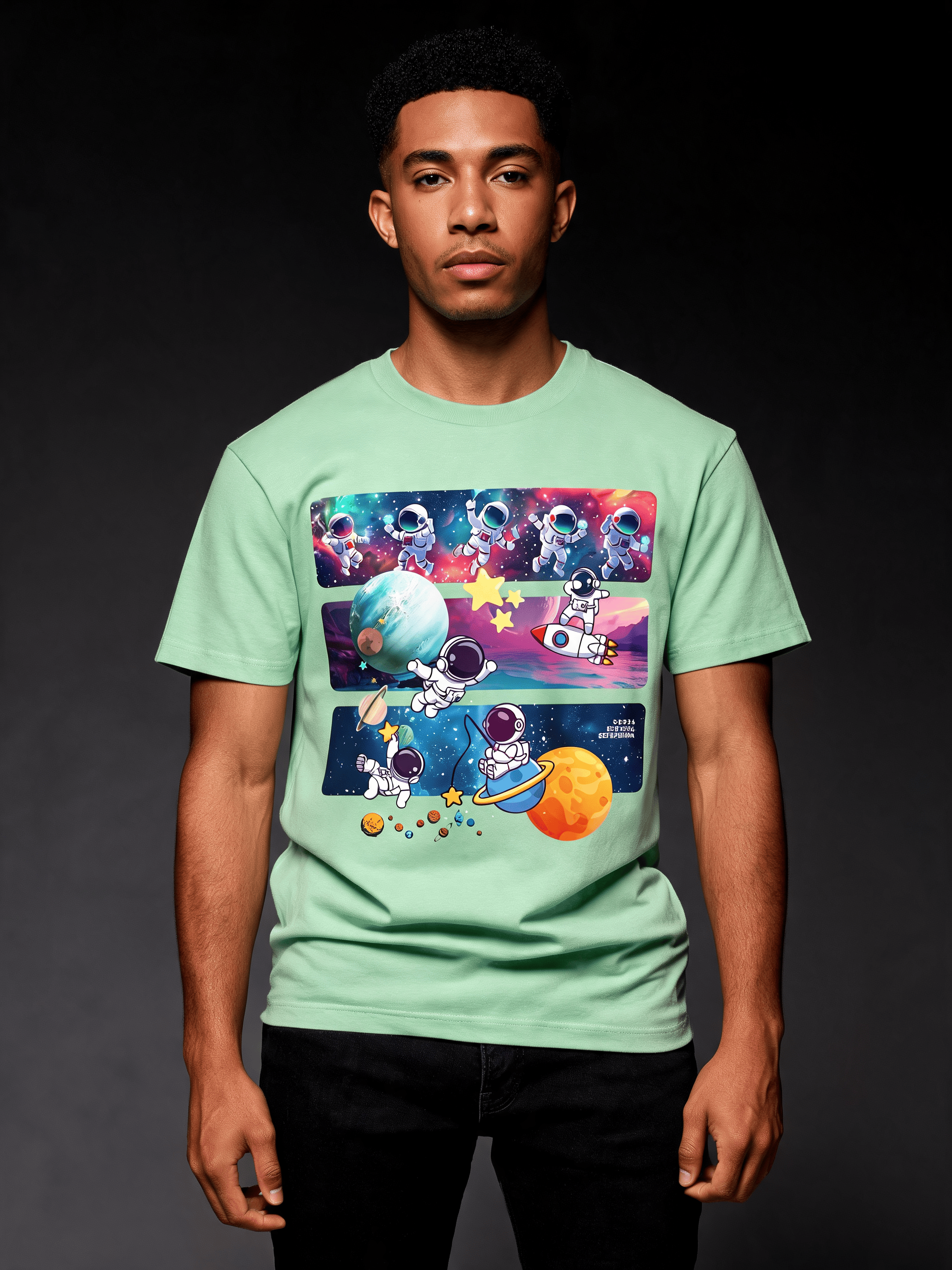 Astro Cosmo (V2.0) Unisex CVC Jersey T-Shirt