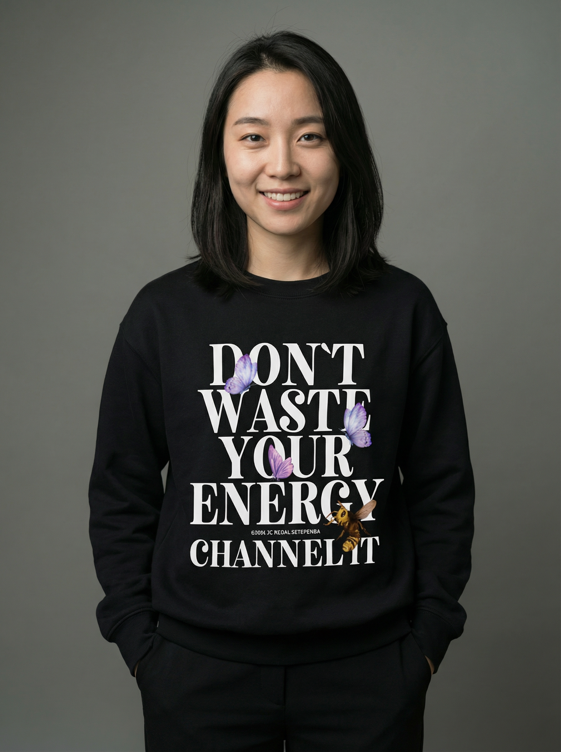 Channel It Unisex Heavy Blend™ Crewneck Sweatshirt (White Print)