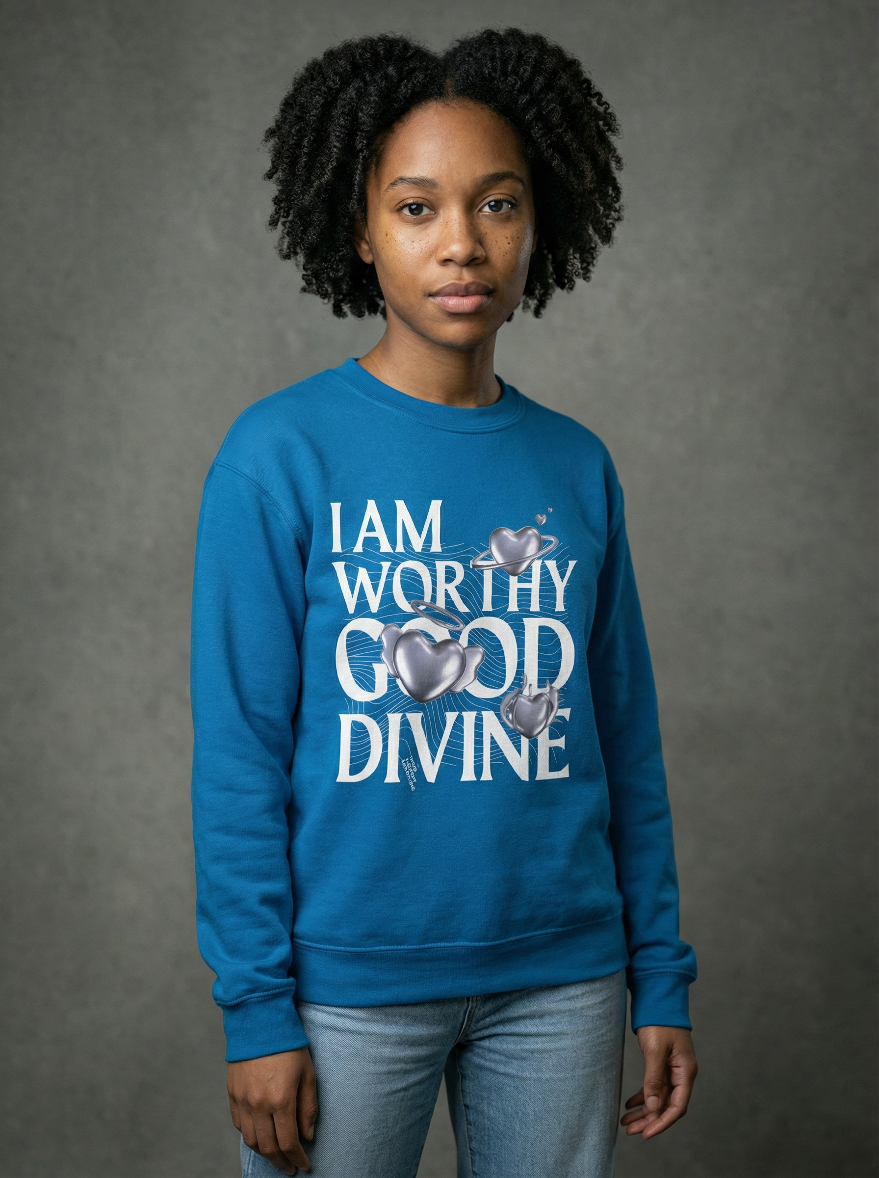 I AM WORTHY GOOD DIVINE Unisex Heavy Blend™ Crewneck Sweatshirt