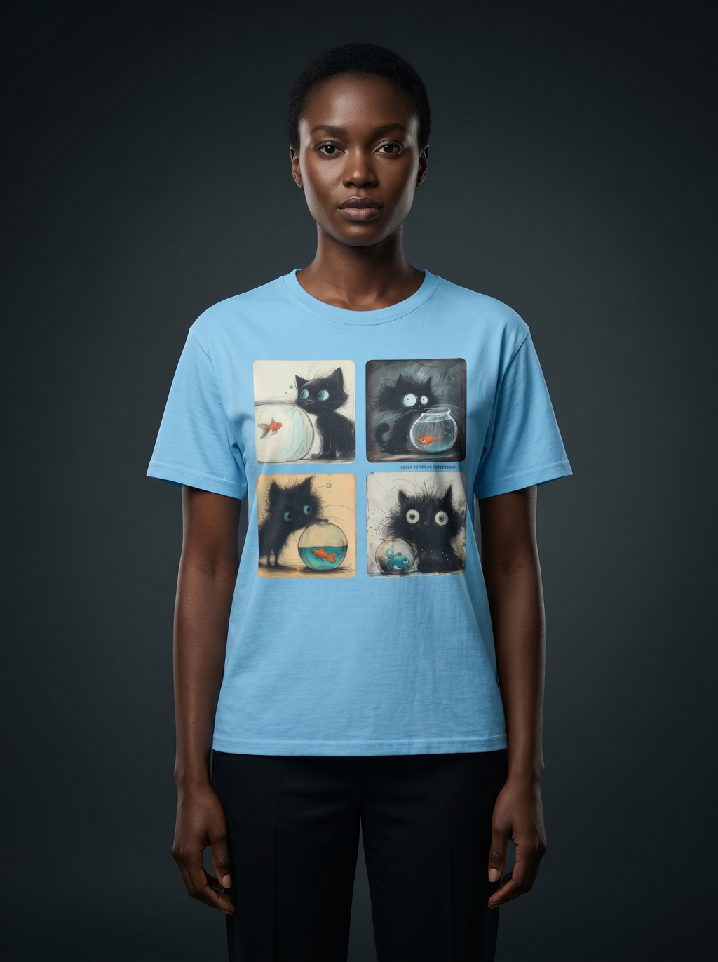 Fishy Kitty Unisex Ultra Cotton Tee