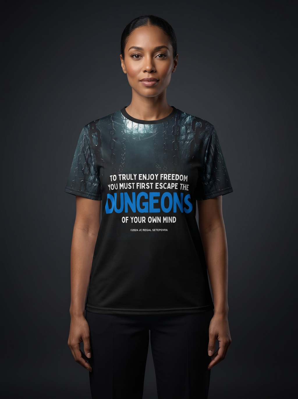 Escape The Dungeons Unisex Cut & Sew Tee