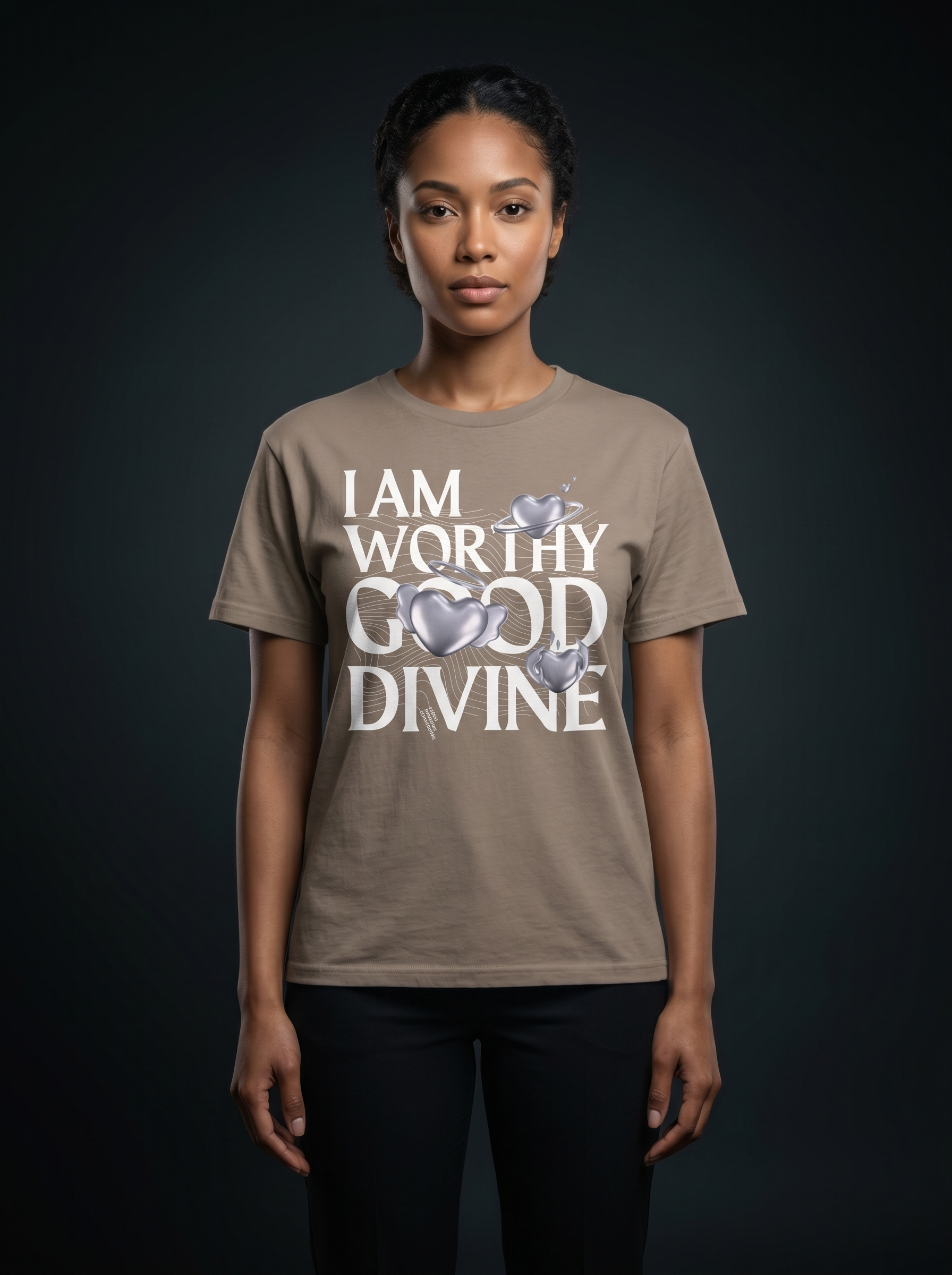 I AM WORTHY GOOD DIVINE Unisex Heavy Cotton Tee