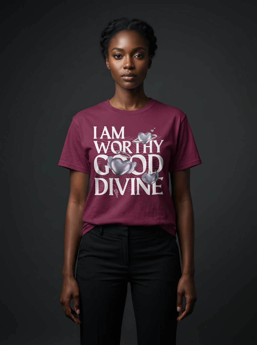 I AM WORTHY GOOD DIVINE Unisex Heavy Cotton Tee