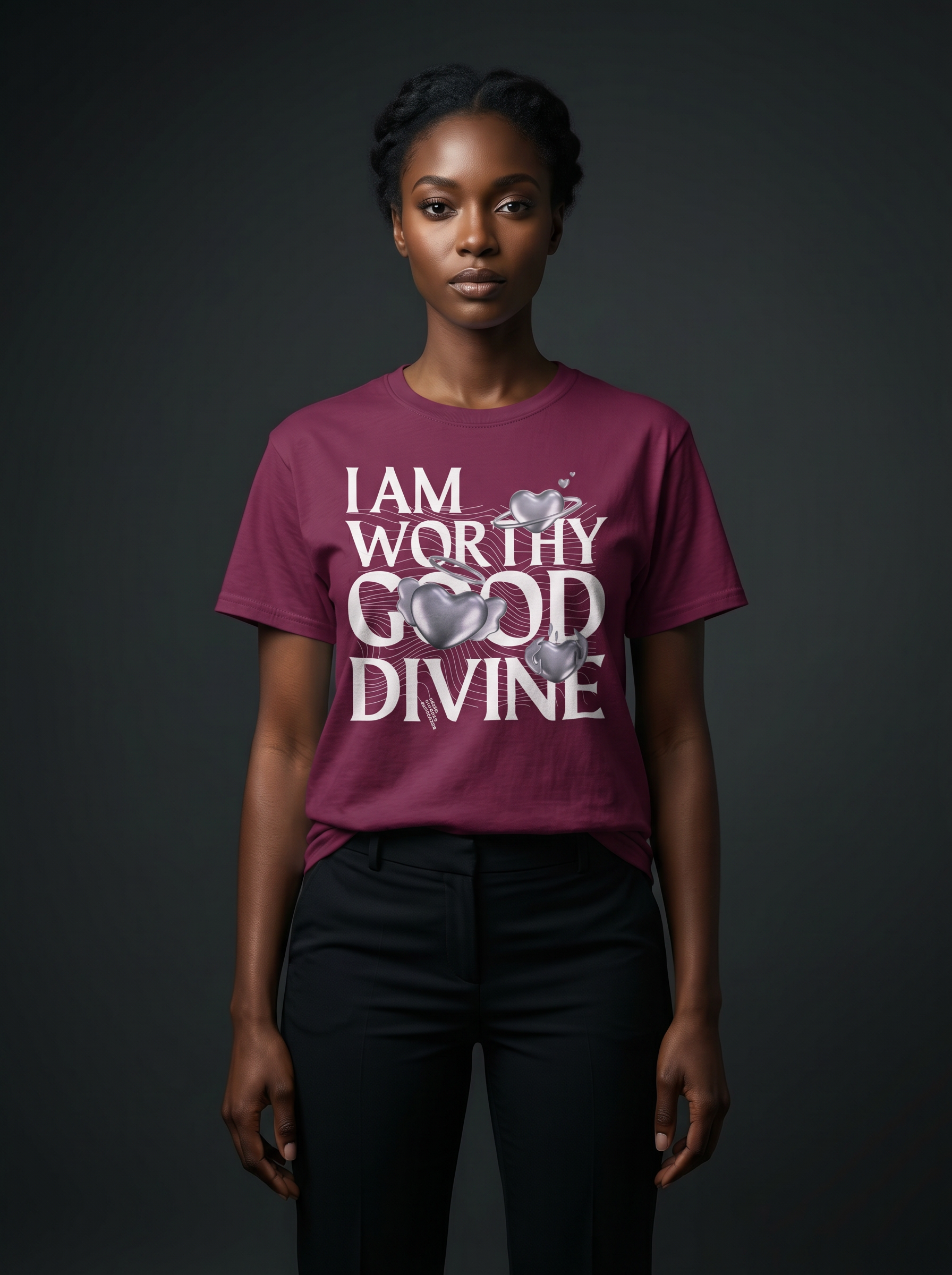 I AM WORTHY GOOD DIVINE Unisex Heavy Cotton Tee