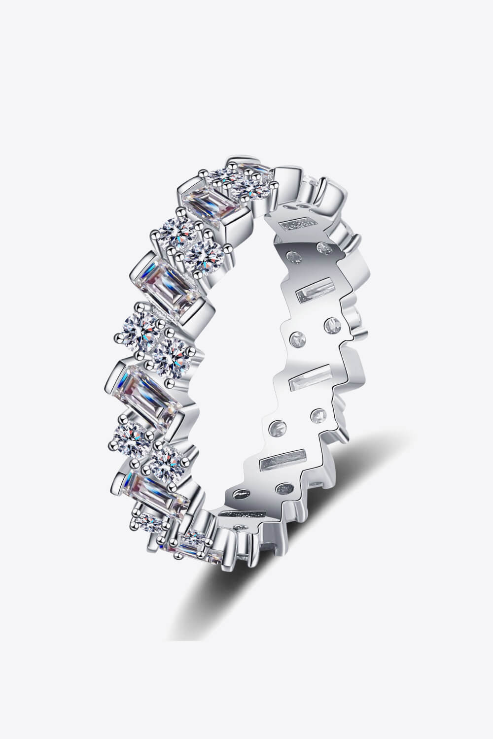 925 Sterling Silver Moissanite Ring SETEPENRA .