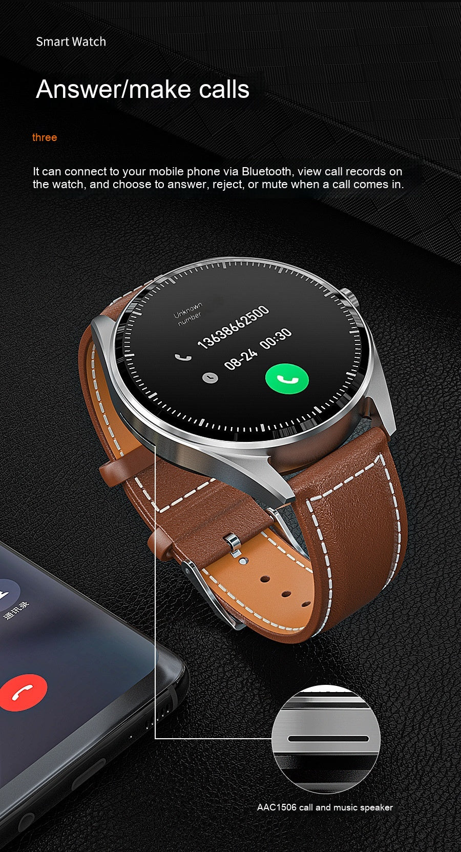 JC Regal 3-in-1 Headset Fitness Tracker Multifunction Smart Watch SETEPENRA .